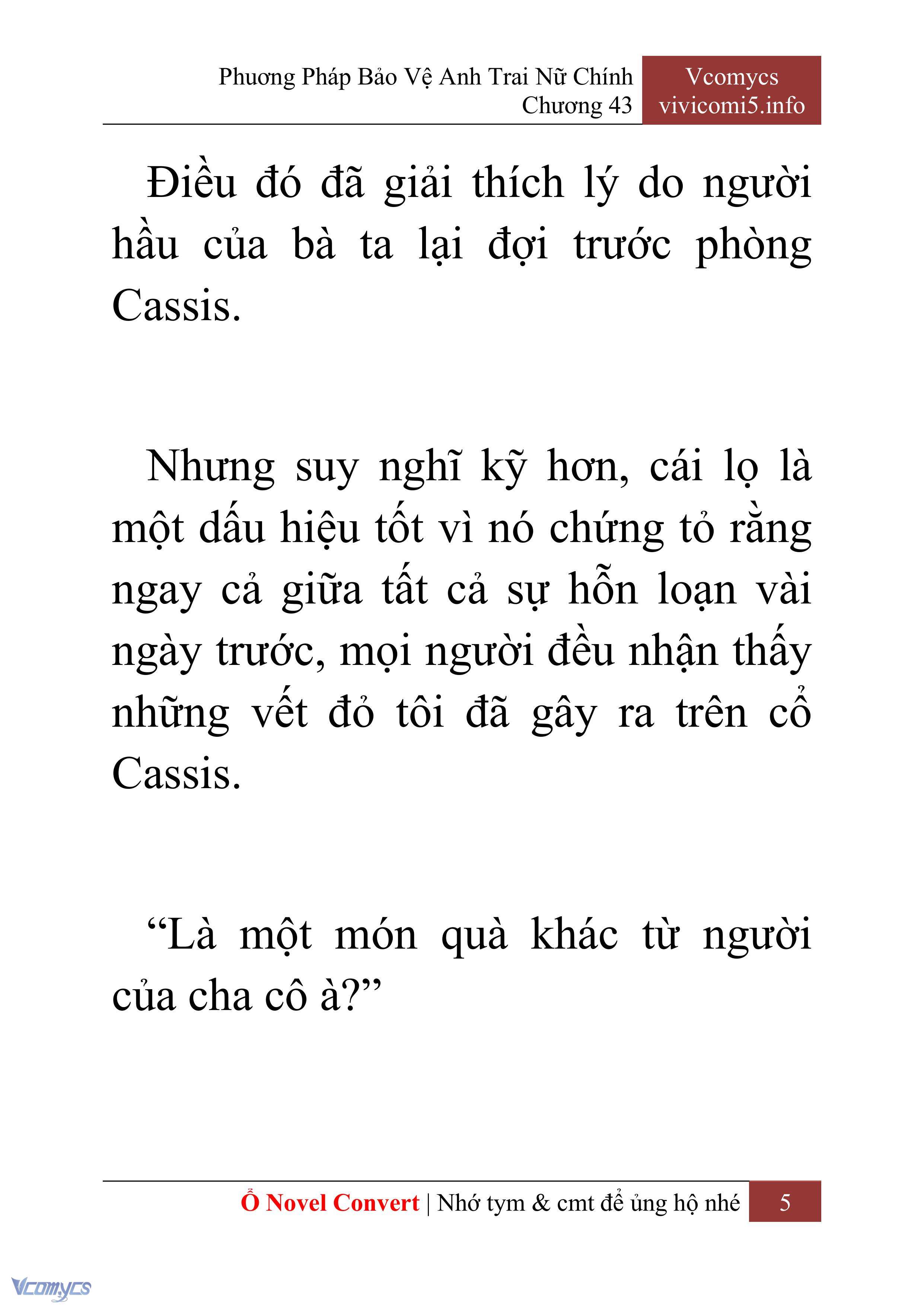 [Novel] Phương Pháp Bảo Vệ Anh Trai Nữ Chính Chap 43 - Trang 2