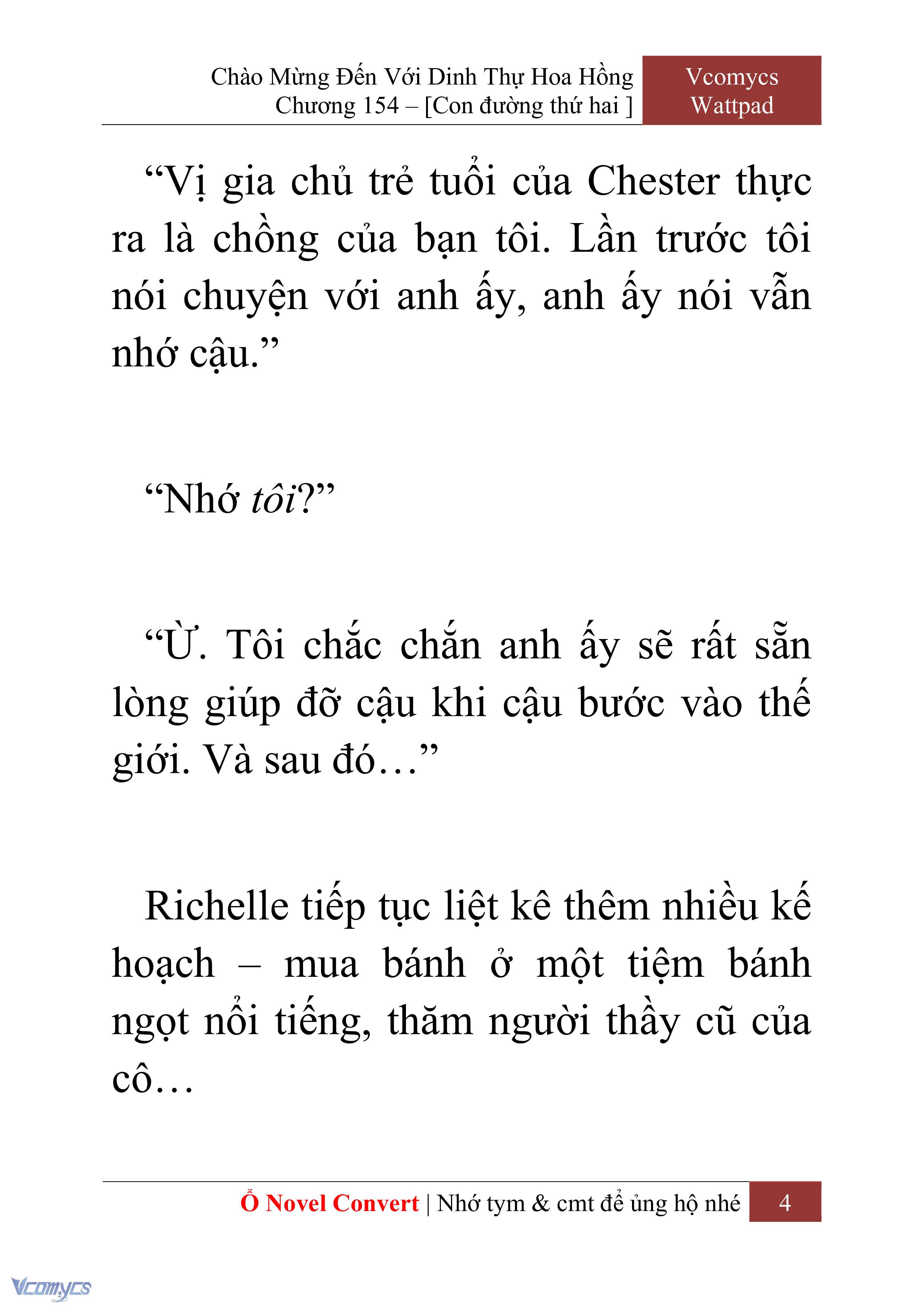 [Novel] Chào Mừng Đến Với Dinh Thự Hoa Hồng Chap 154 - Next Chap 155