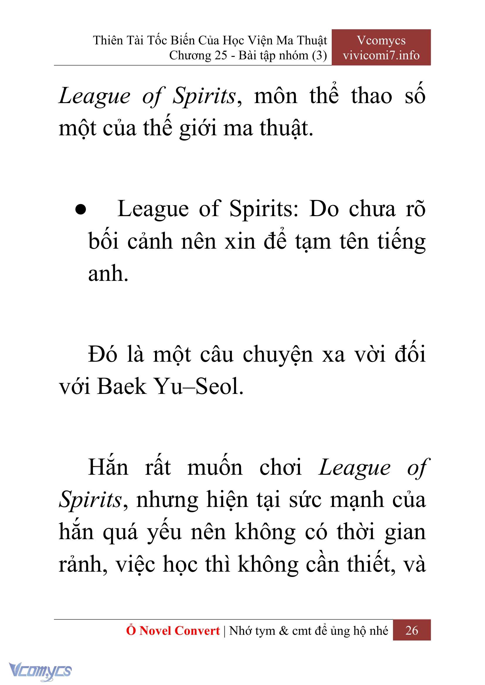 [Novel] Thiên Tài Tốc Biến Của Học Viện Ma Thuật Chap 25 - Next 