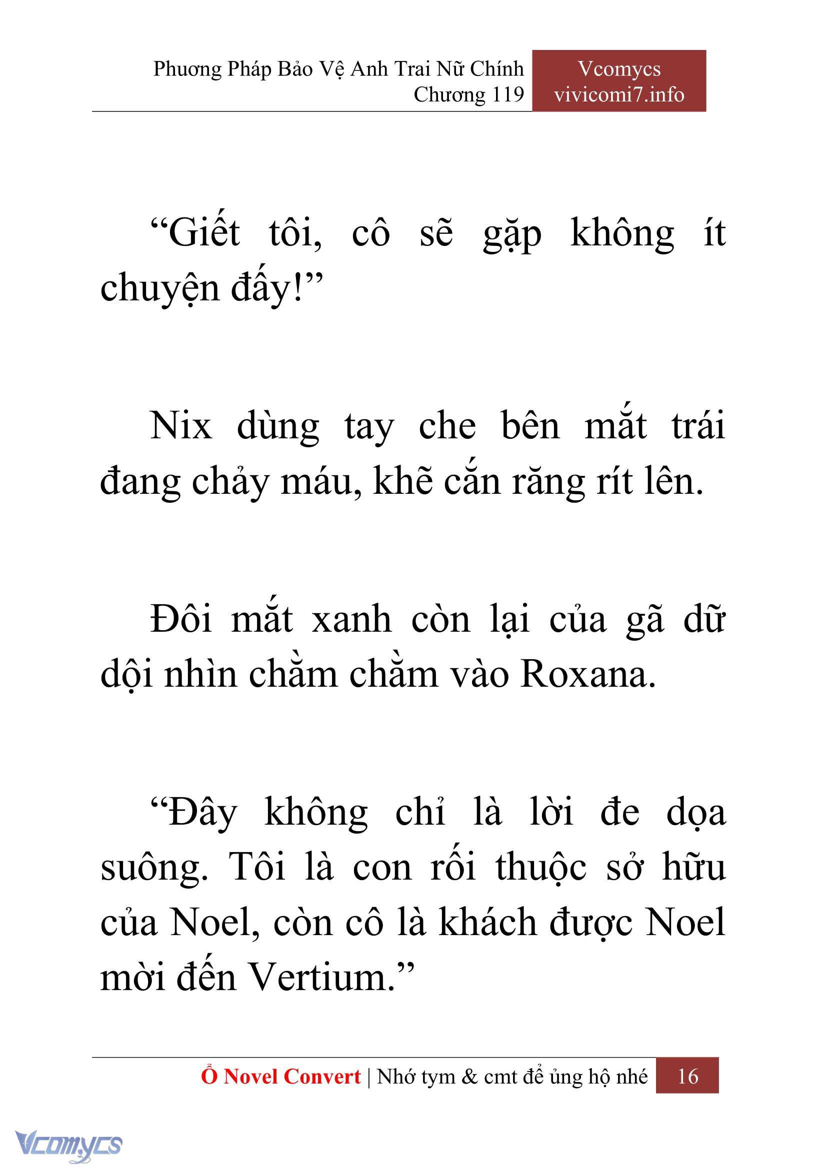 [Novel] Phương Pháp Bảo Vệ Anh Trai Nữ Chính Chap 119 - Trang 2