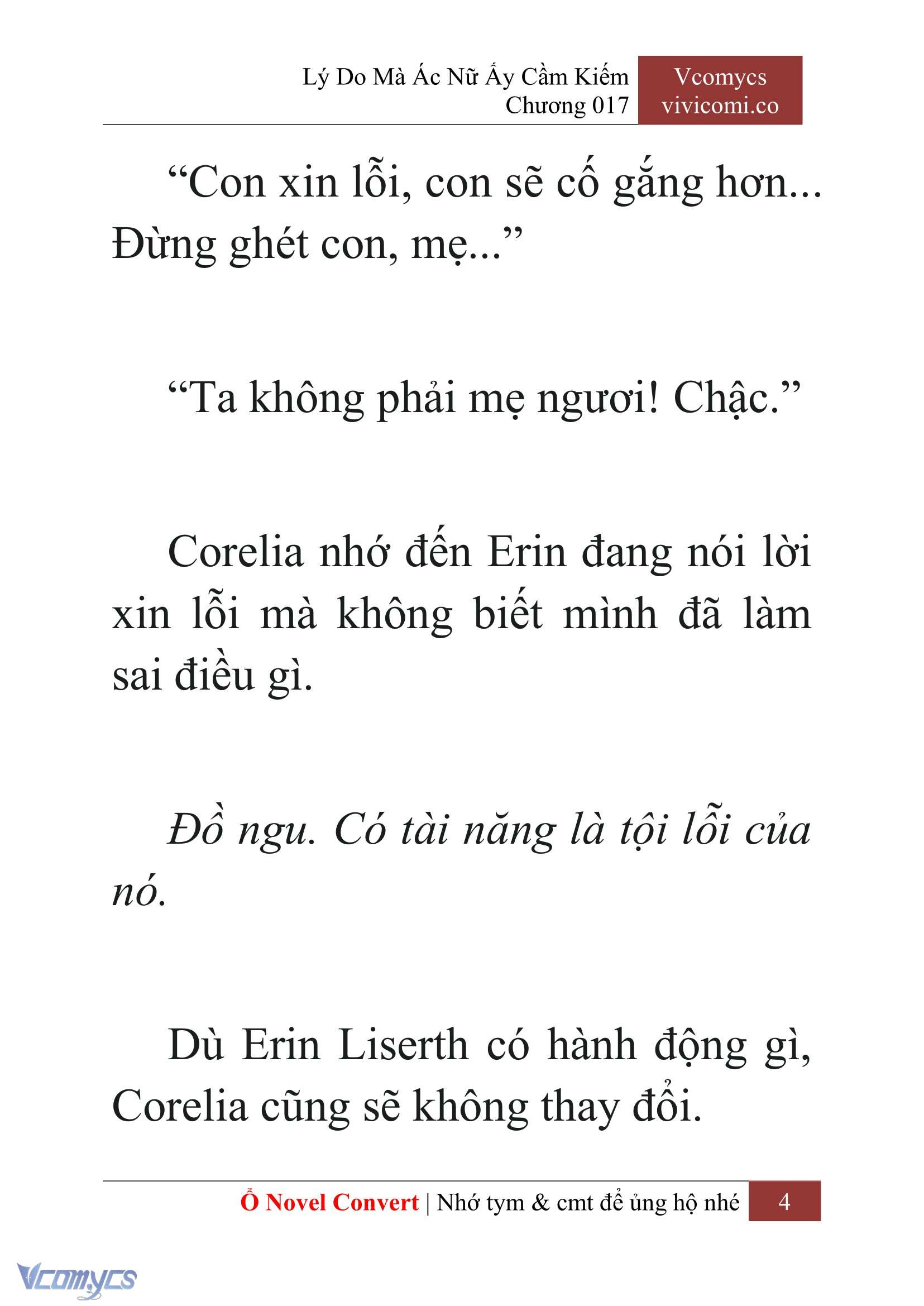 [Novel] Lý Do Mà Ác Nữ Ấy Cầm Kiếm Chap 17 - Next Chap 18
