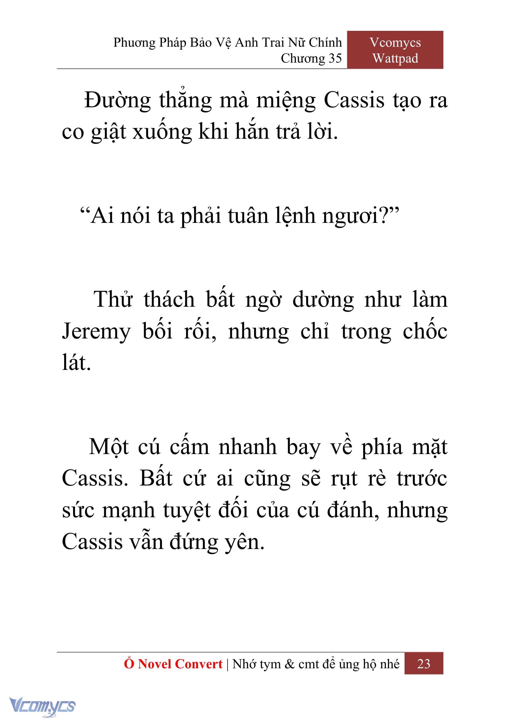 [Novel] Phương Pháp Bảo Vệ Anh Trai Nữ Chính Chap 35 - Trang 2