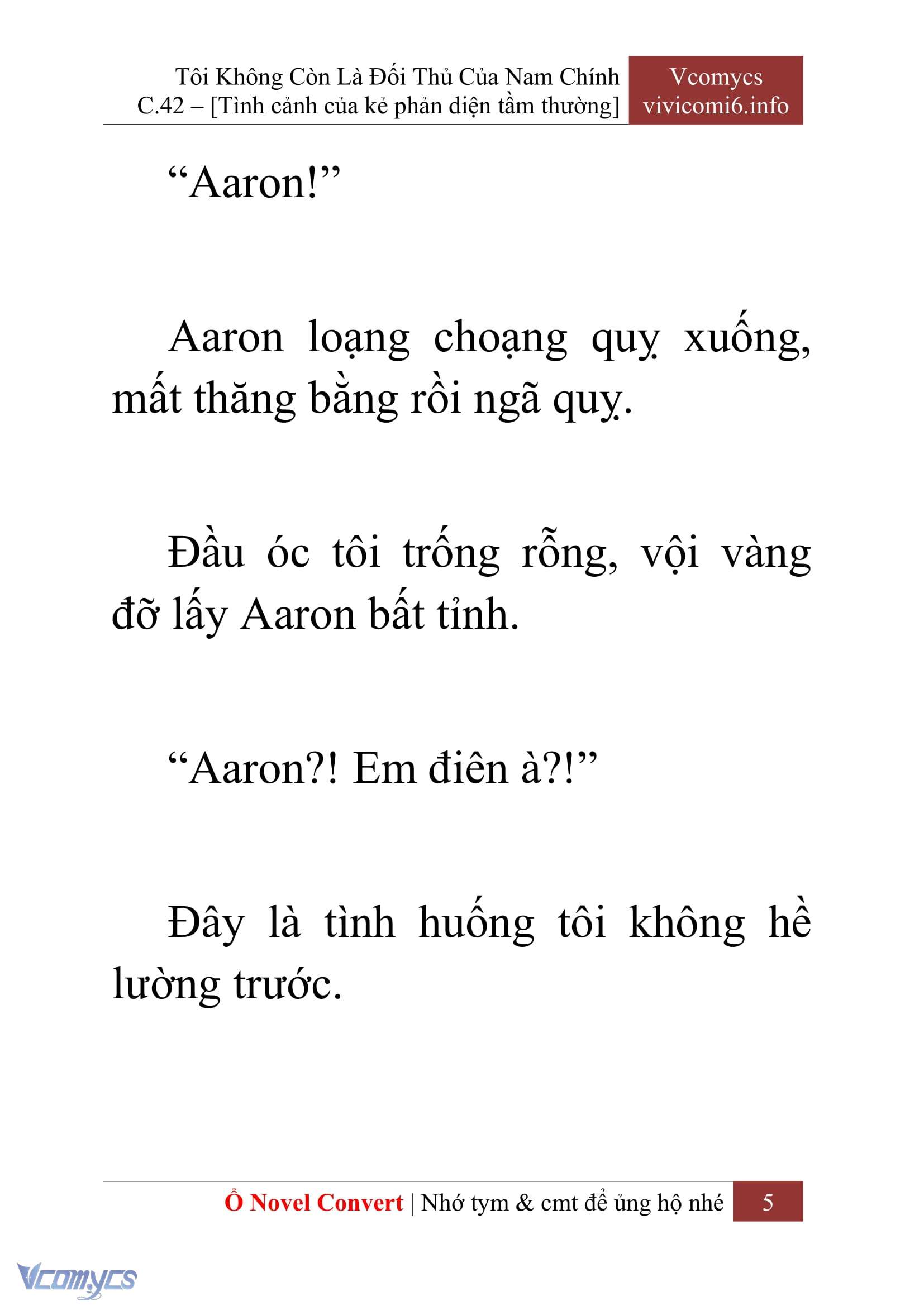 [Novel] Tôi Không Còn Là Đối Thủ Của Nam Chính Chap 42 - Trang 2