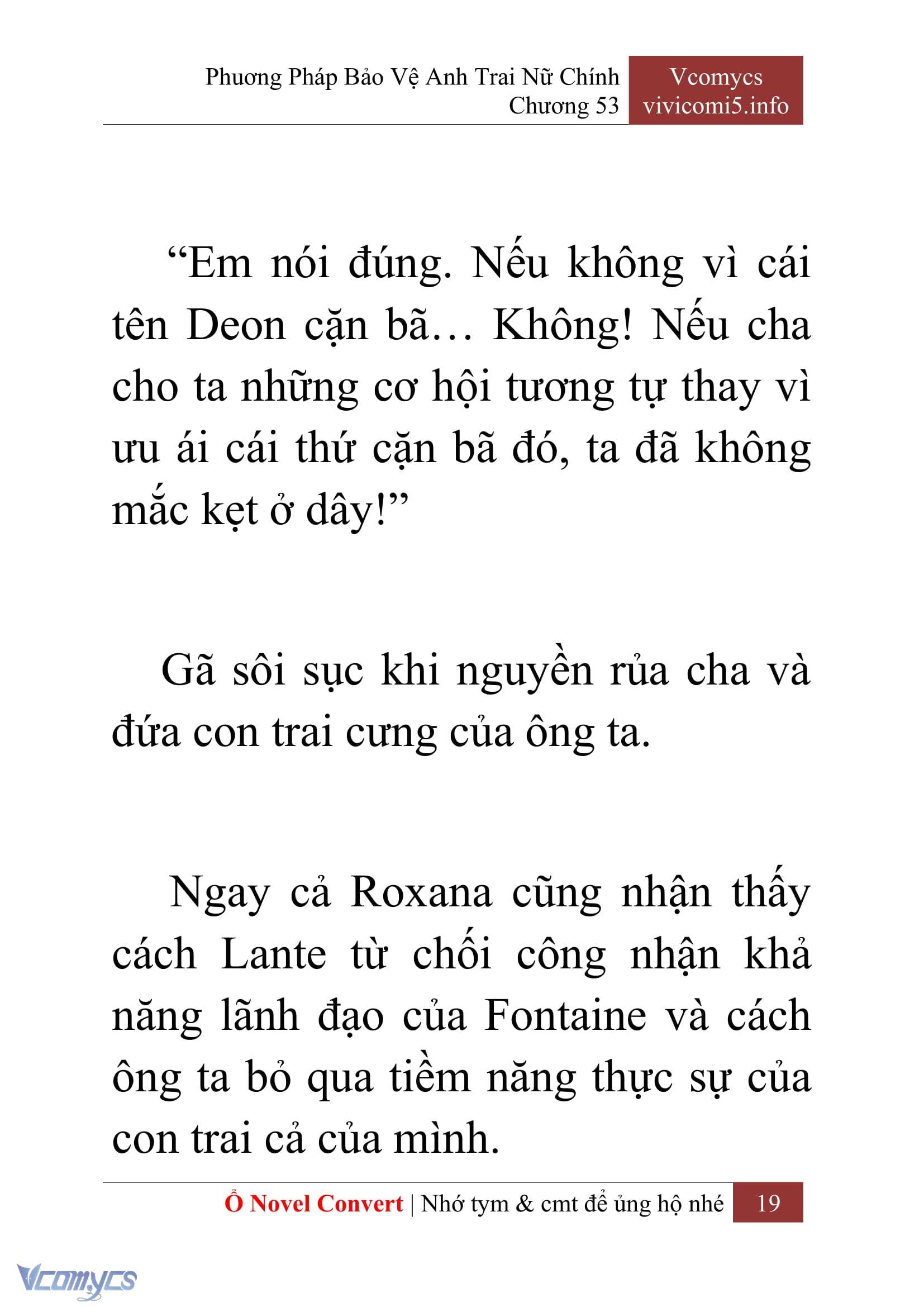 [Novel] Phương Pháp Bảo Vệ Anh Trai Nữ Chính Chap 53 - Trang 2