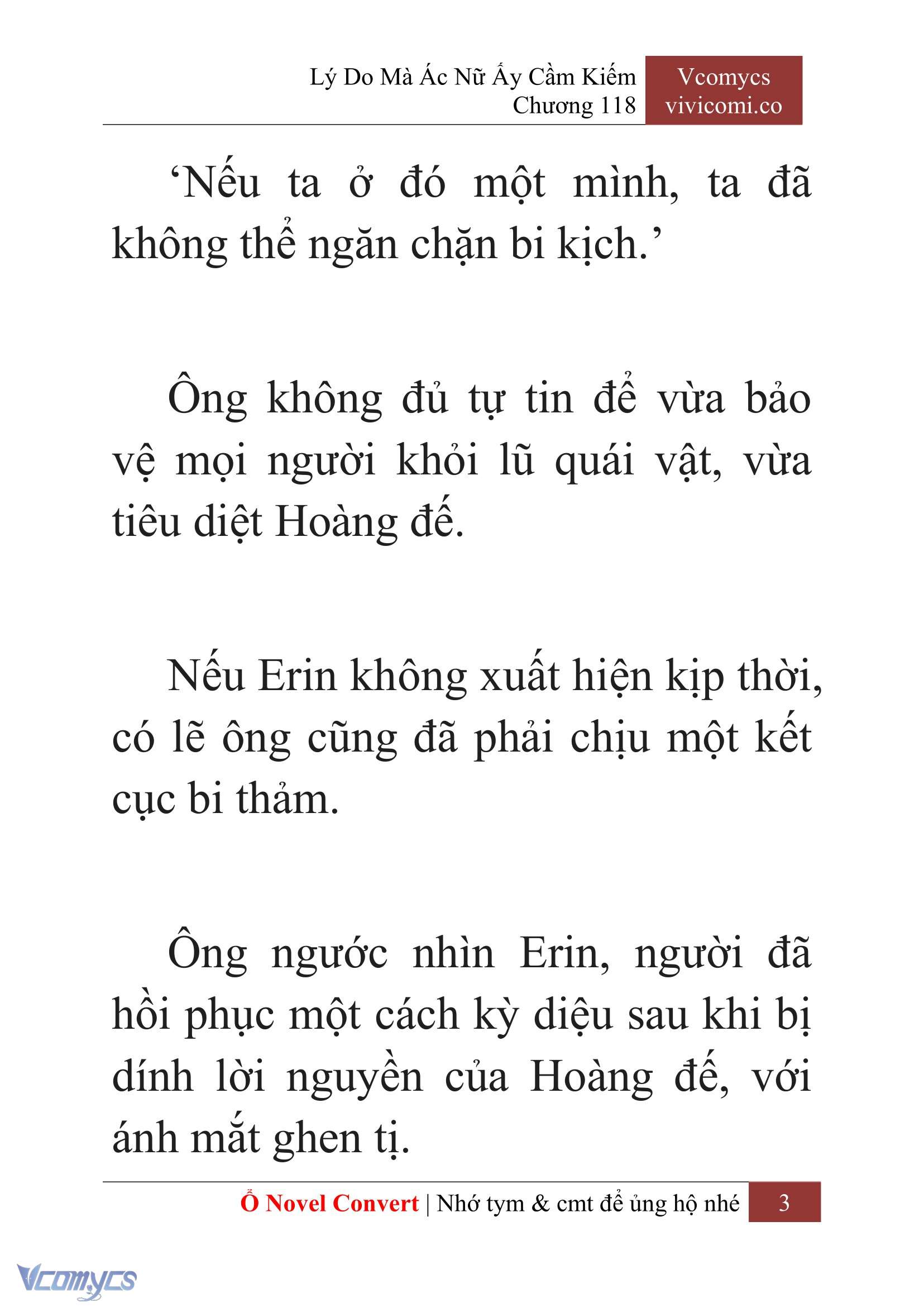 [Novel] Lý Do Mà Ác Nữ Ấy Cầm Kiếm Chap 118 - Trang 2