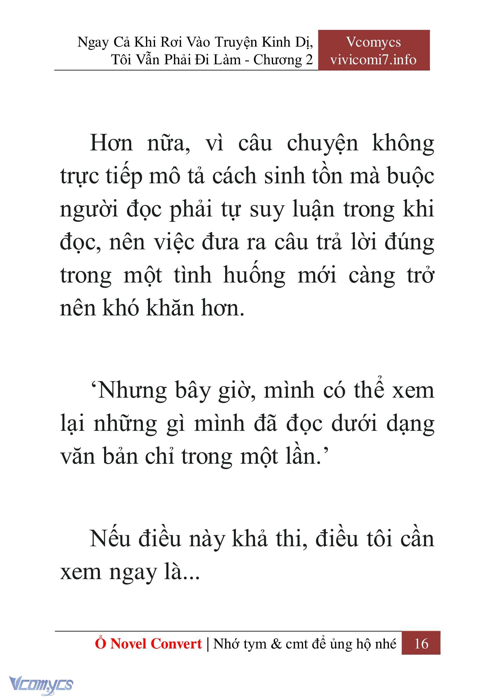[Novel] Ngay Cả Khi Rơi Vào Truyện Kinh Dị, Tôi Vẫn Phải Đi Làm Chap 2 - Trang 2