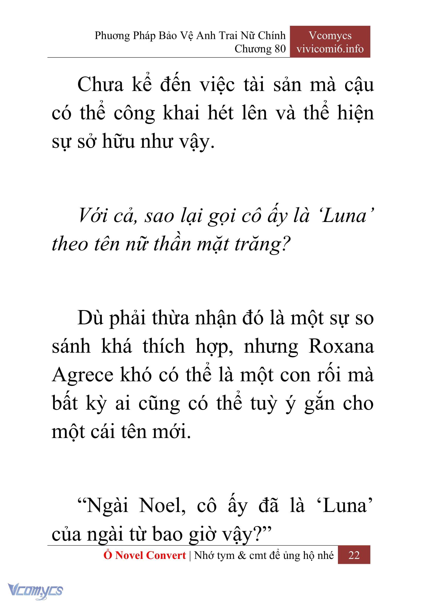 [Novel] Phương Pháp Bảo Vệ Anh Trai Nữ Chính Chap 80 - Trang 2
