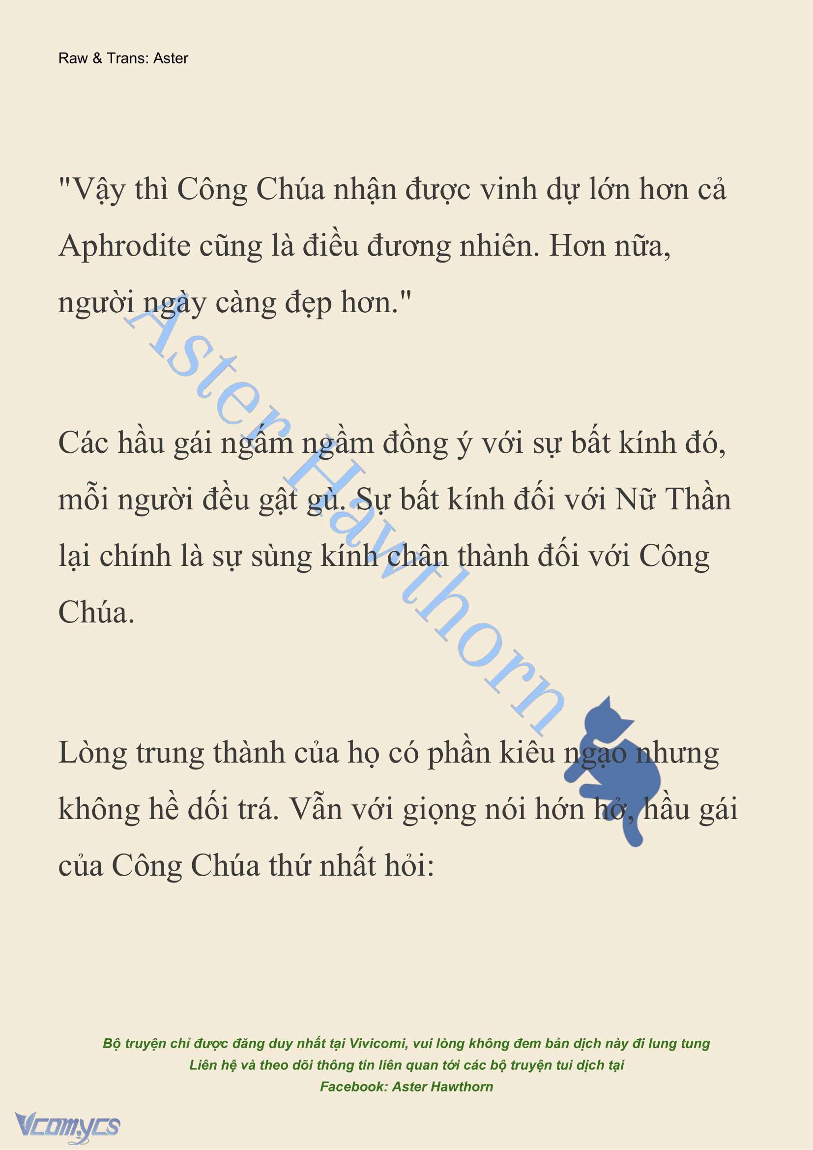 [NOVEL] Dành Cho Các Nữ Thần: Dành cho Psyche Chap 7 - Trang 2