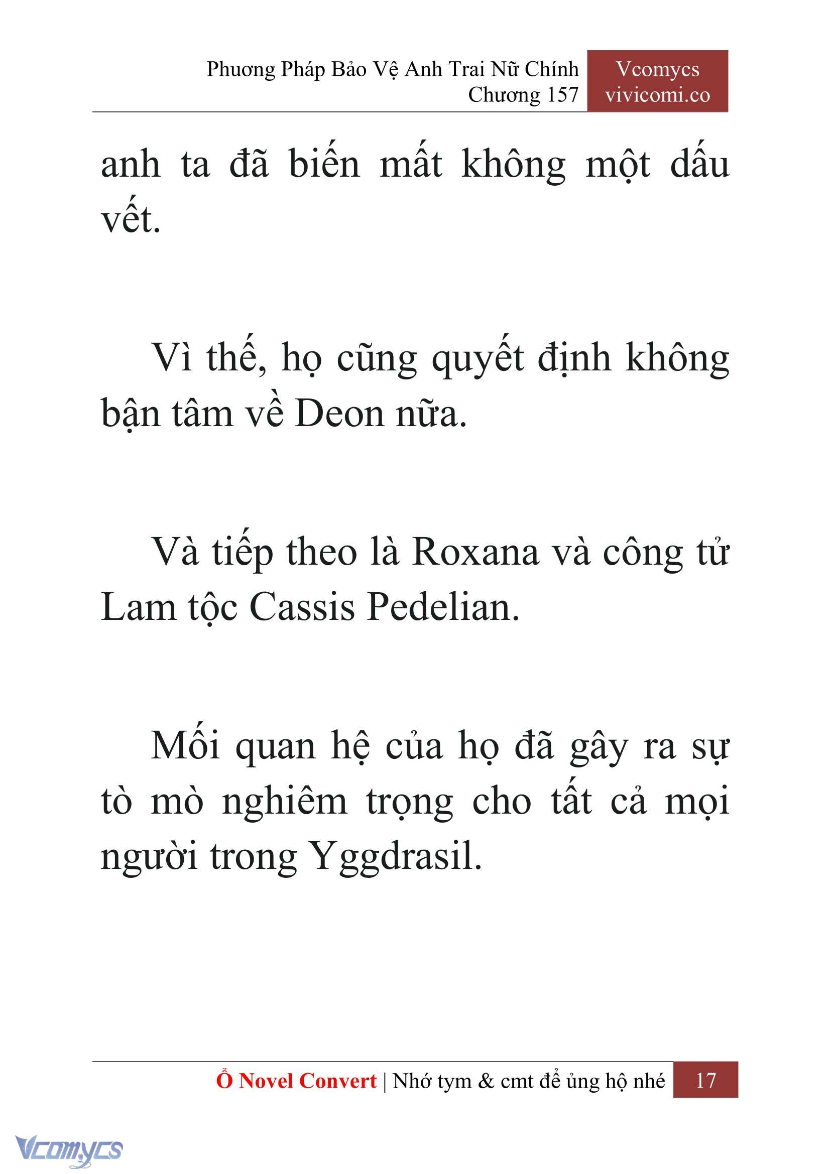 [Novel] Phương Pháp Bảo Vệ Anh Trai Nữ Chính Chap 157 - Trang 2