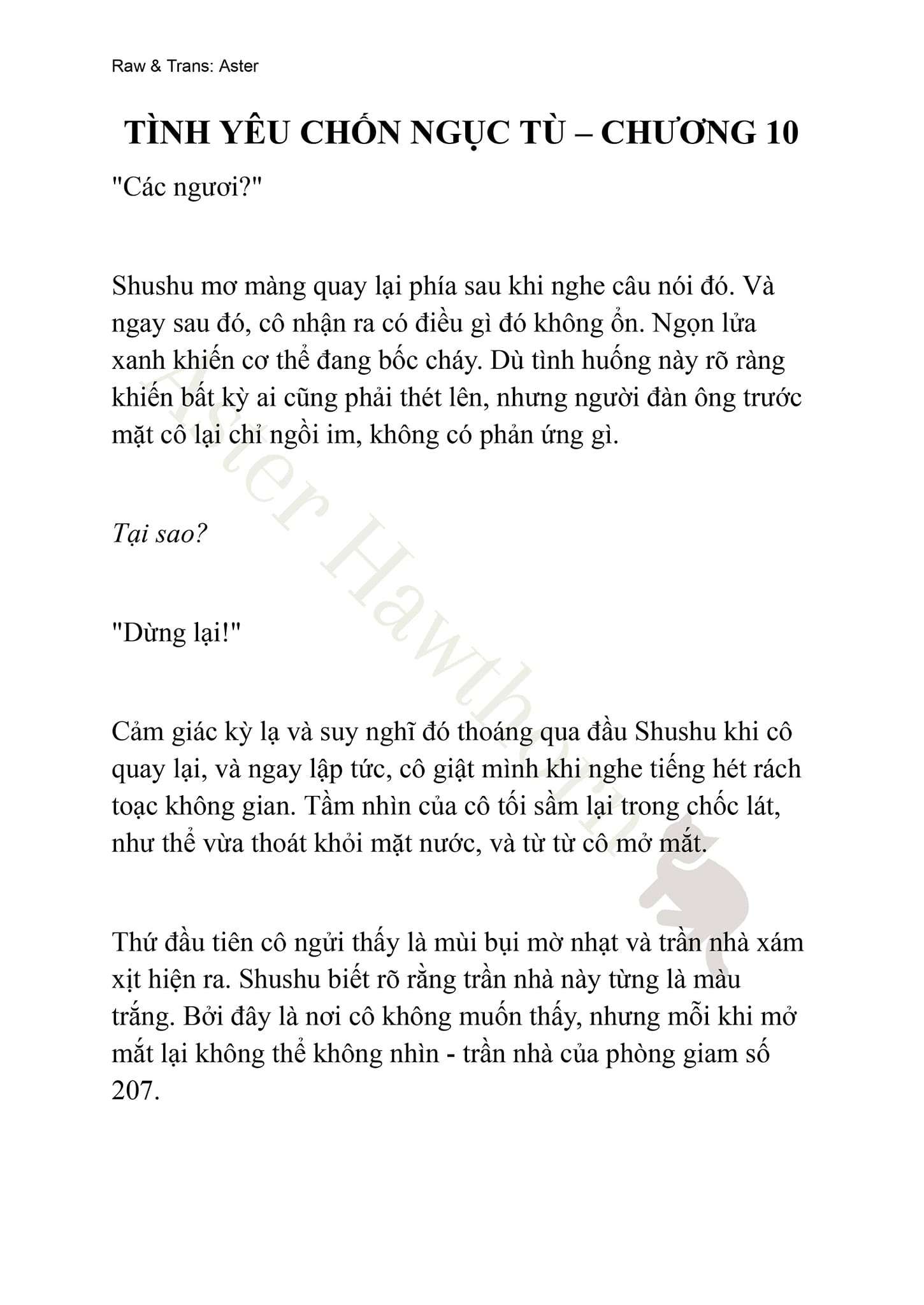 [NOVEL] Tình Yêu Chốn Ngục Tù Chap 10 - Trang 2