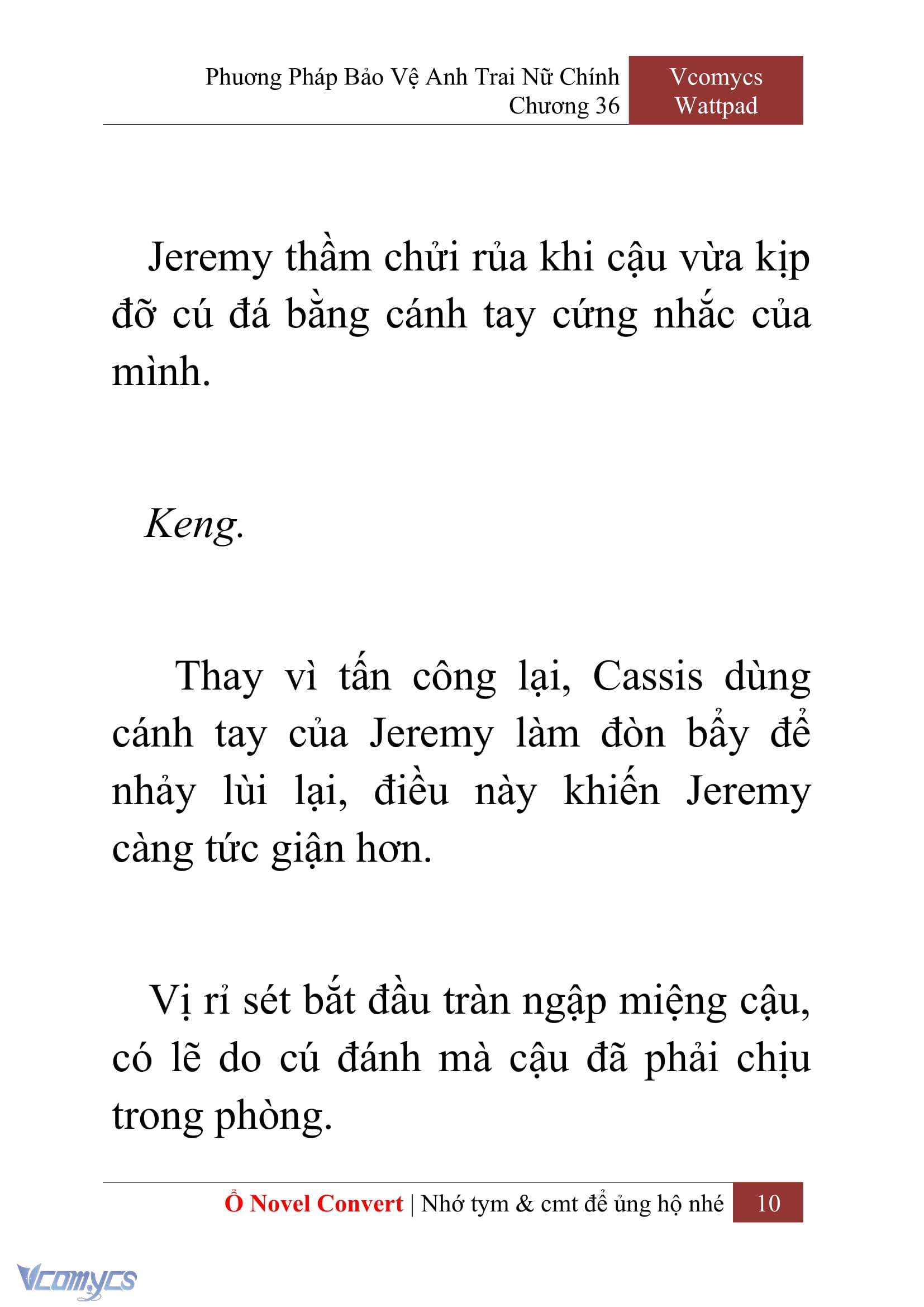 [Novel] Phương Pháp Bảo Vệ Anh Trai Nữ Chính Chap 36 - Trang 2