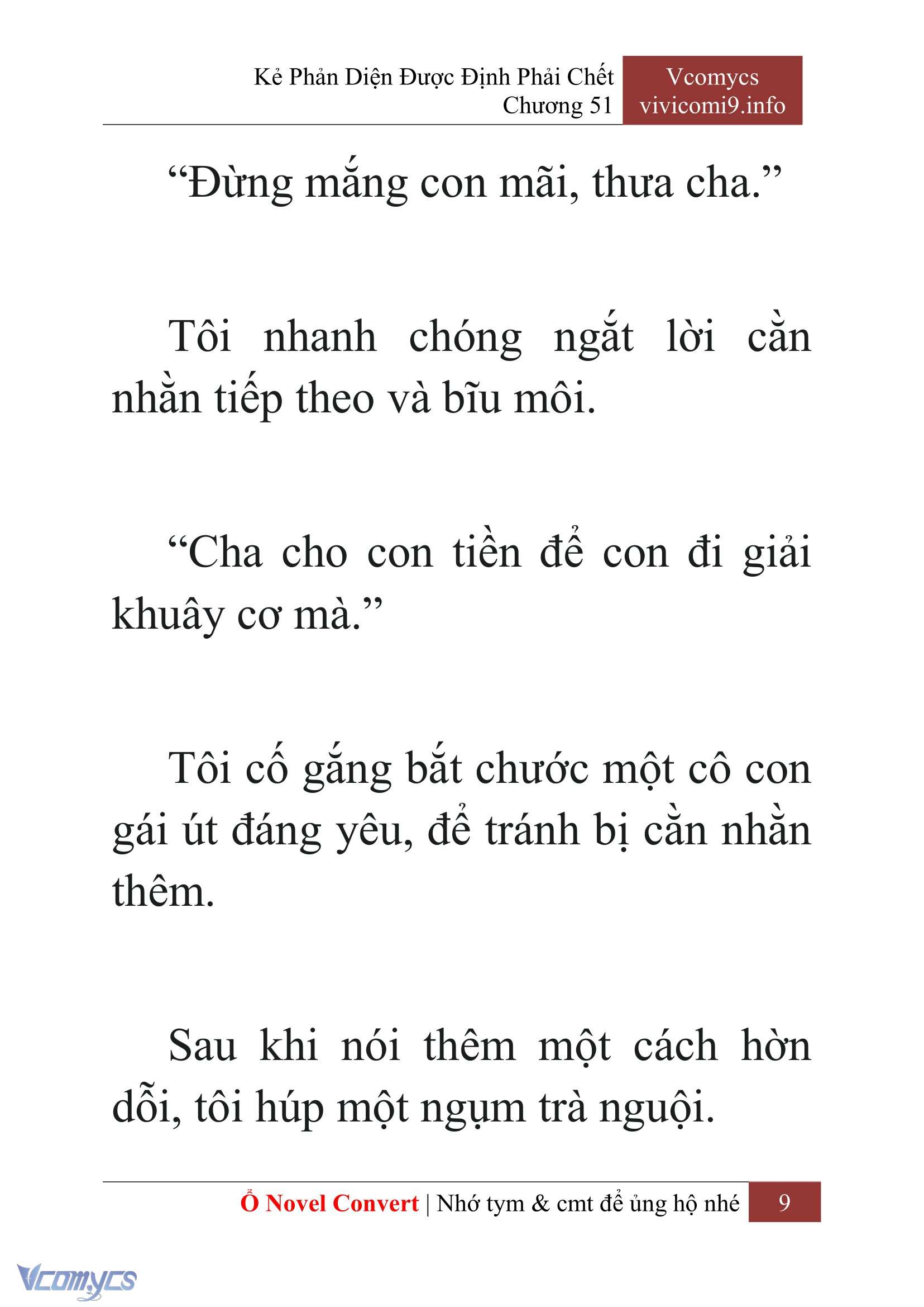 [Novel] Kẻ Phản Diện Được Định Phải Chết Chap 51 - Trang 2