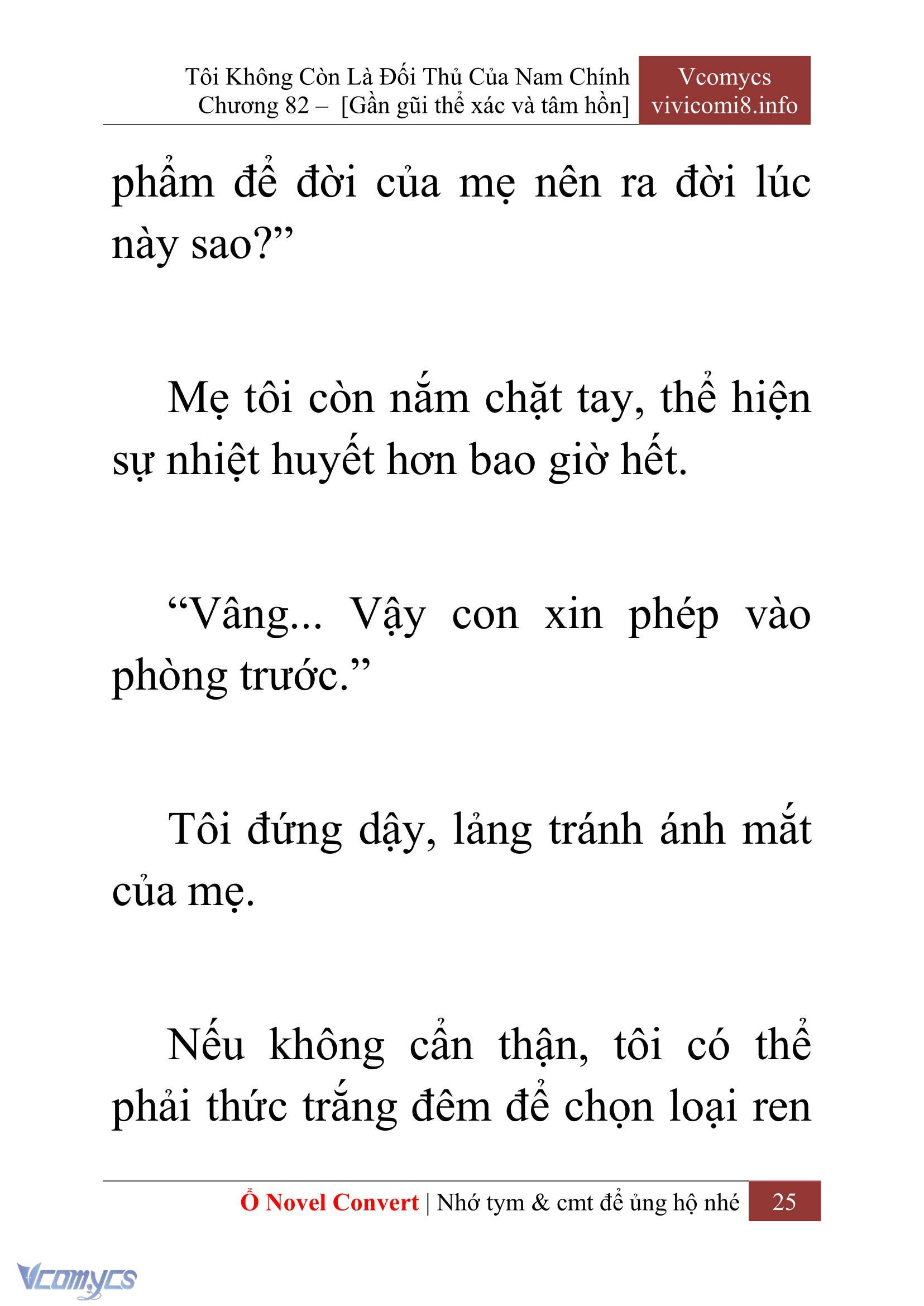 [Novel] Tôi Không Còn Là Đối Thủ Của Nam Chính Chap 82 - Trang 2