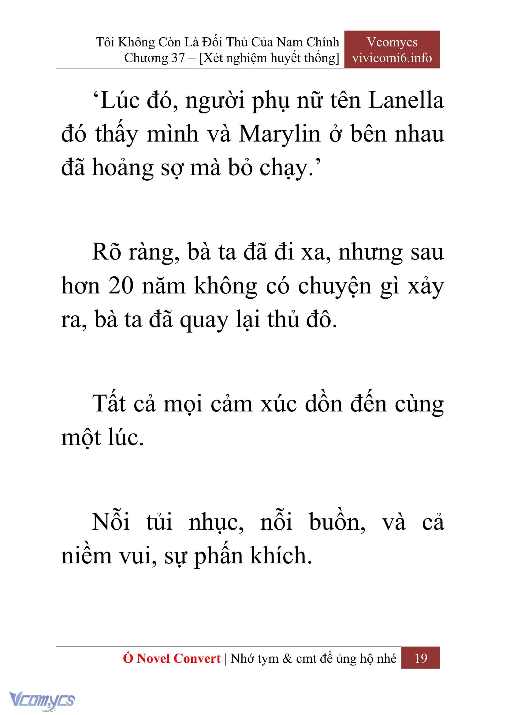 [Novel] Tôi Không Còn Là Đối Thủ Của Nam Chính Chap 37 - Trang 2