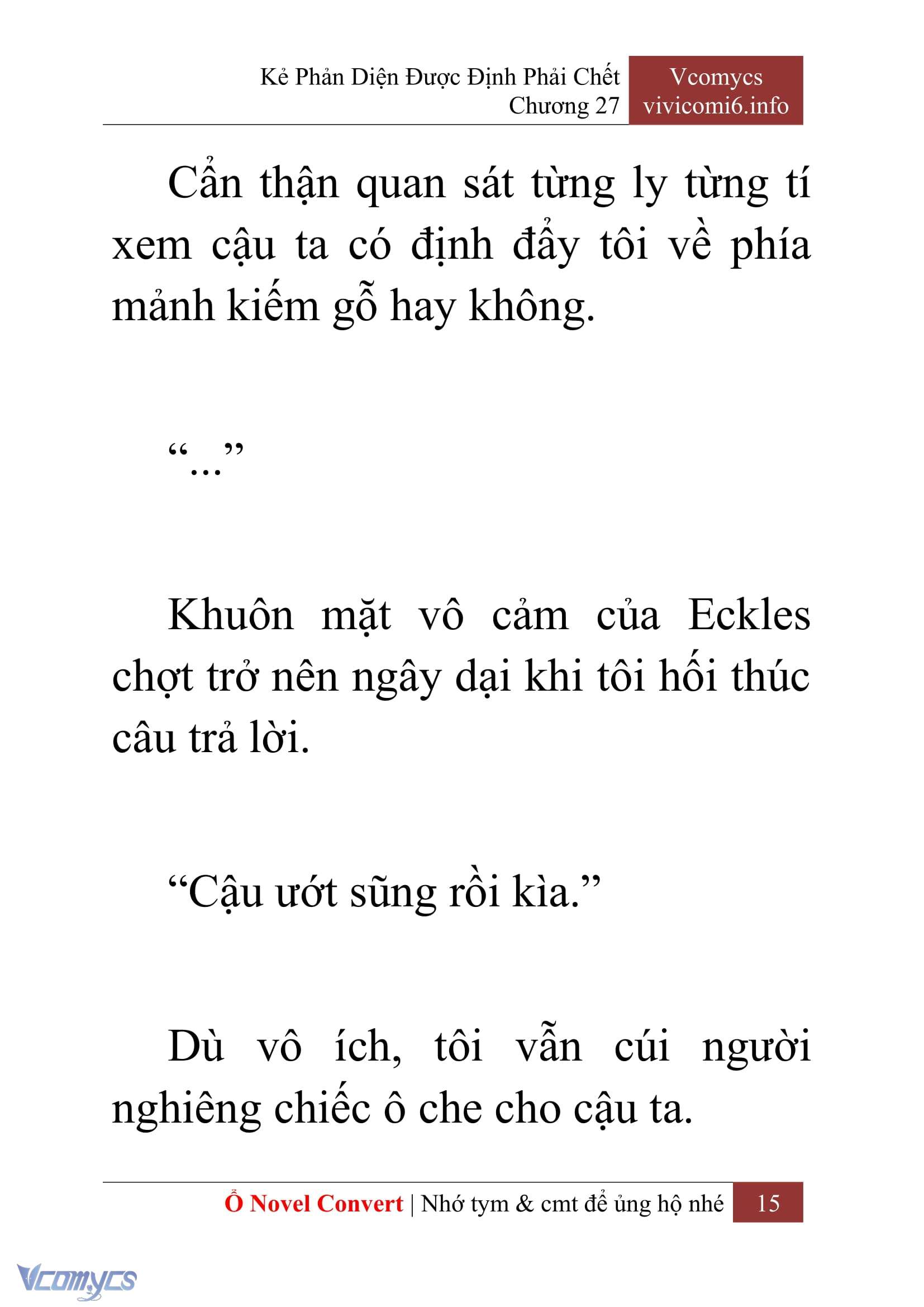 [Novel] Kẻ Phản Diện Được Định Phải Chết Chap 27 - Trang 2