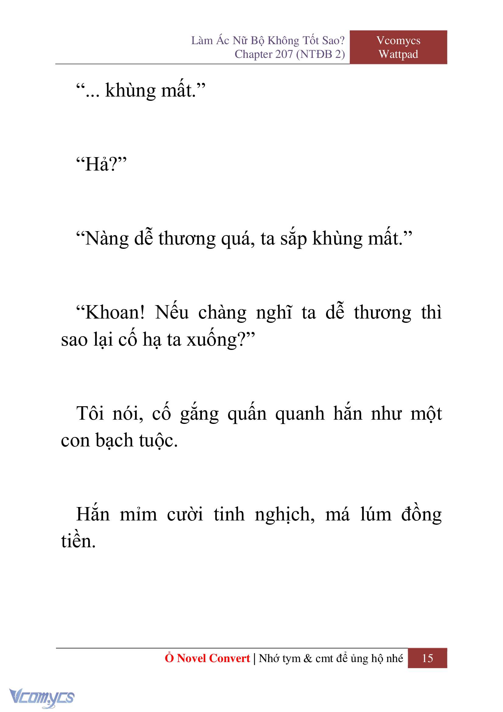 [Novel] Làm Ác Nữ Bộ Không Tốt Sao? Chap 207 - Trang 2
