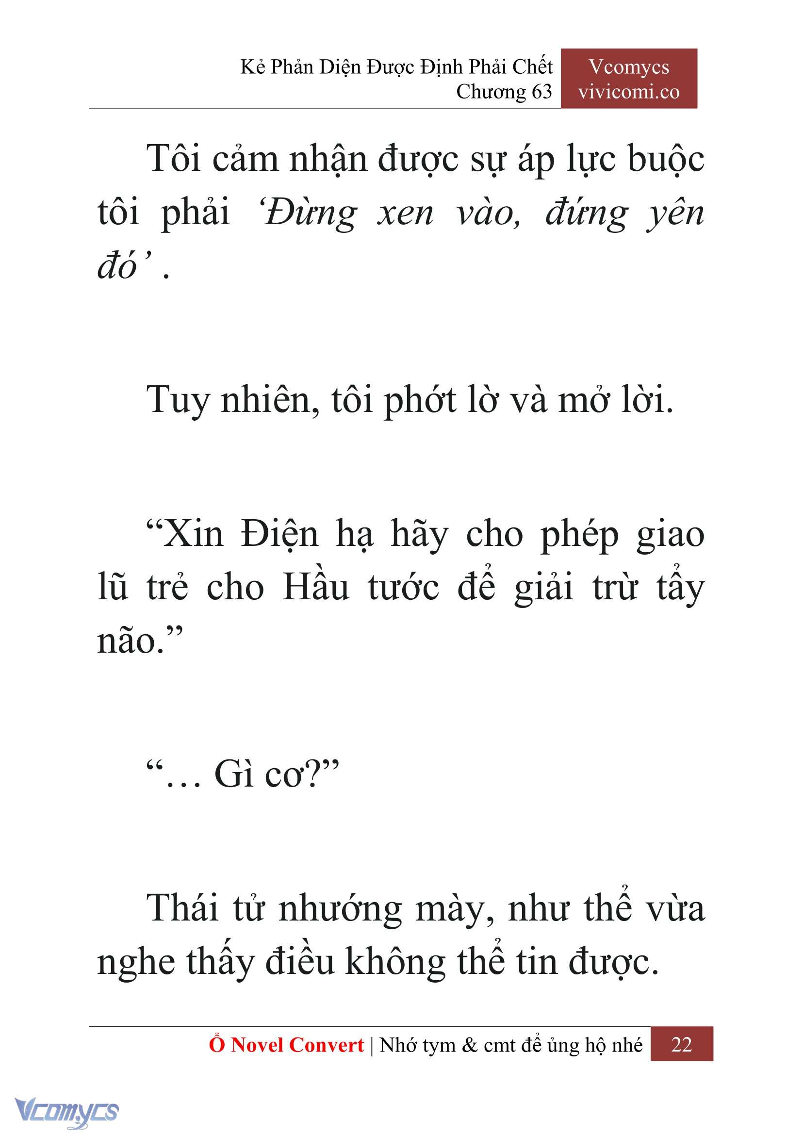 [Novel] Kẻ Phản Diện Được Định Phải Chết Chap 63 - Next Chap 64