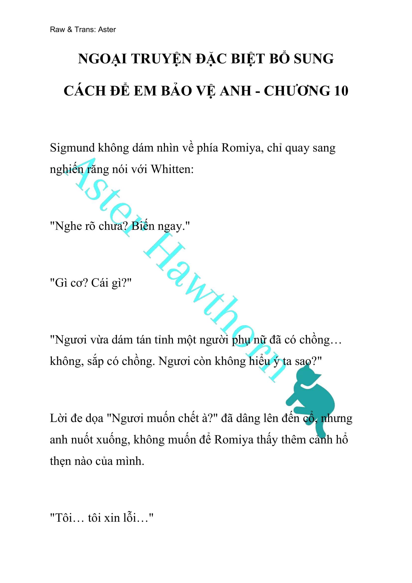 [NOVEL] Ngoại Truyện Cách Để Em Bảo Vệ Anh Chap 107 - Next Chap 108