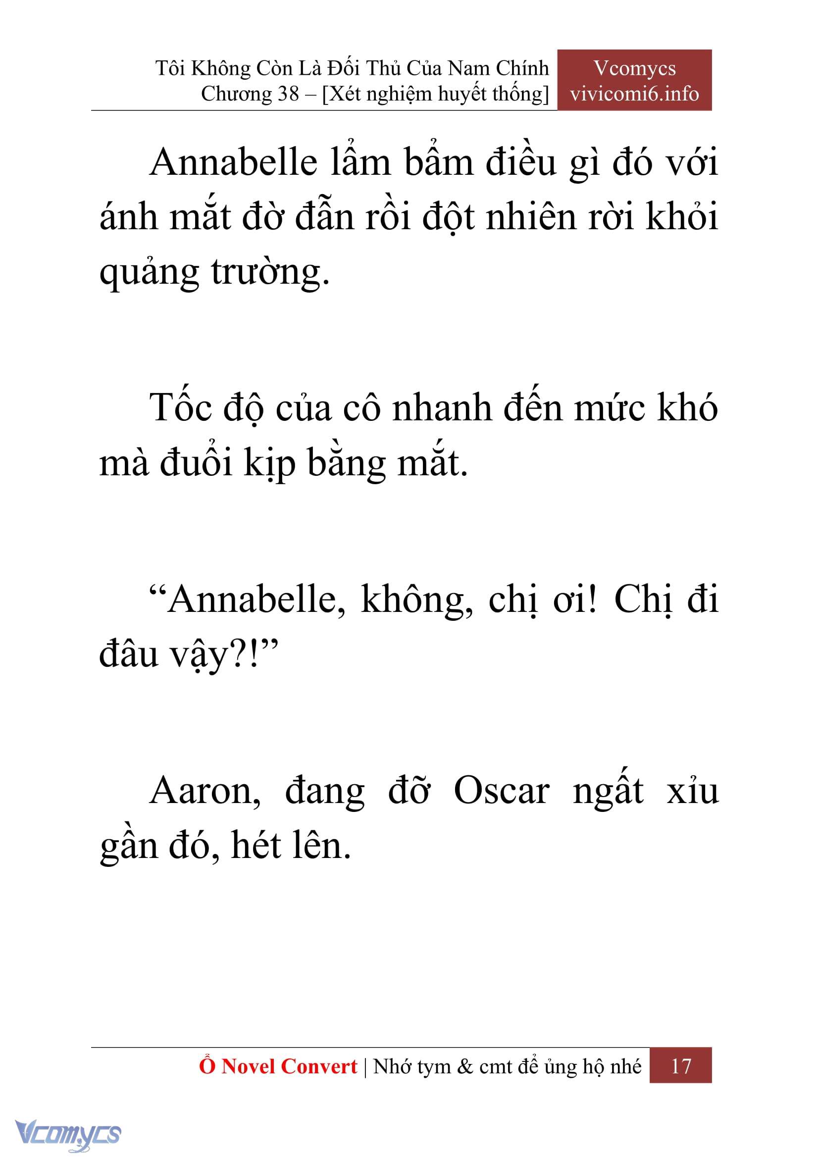 [Novel] Tôi Không Còn Là Đối Thủ Của Nam Chính Chap 38 - Next Chap 39