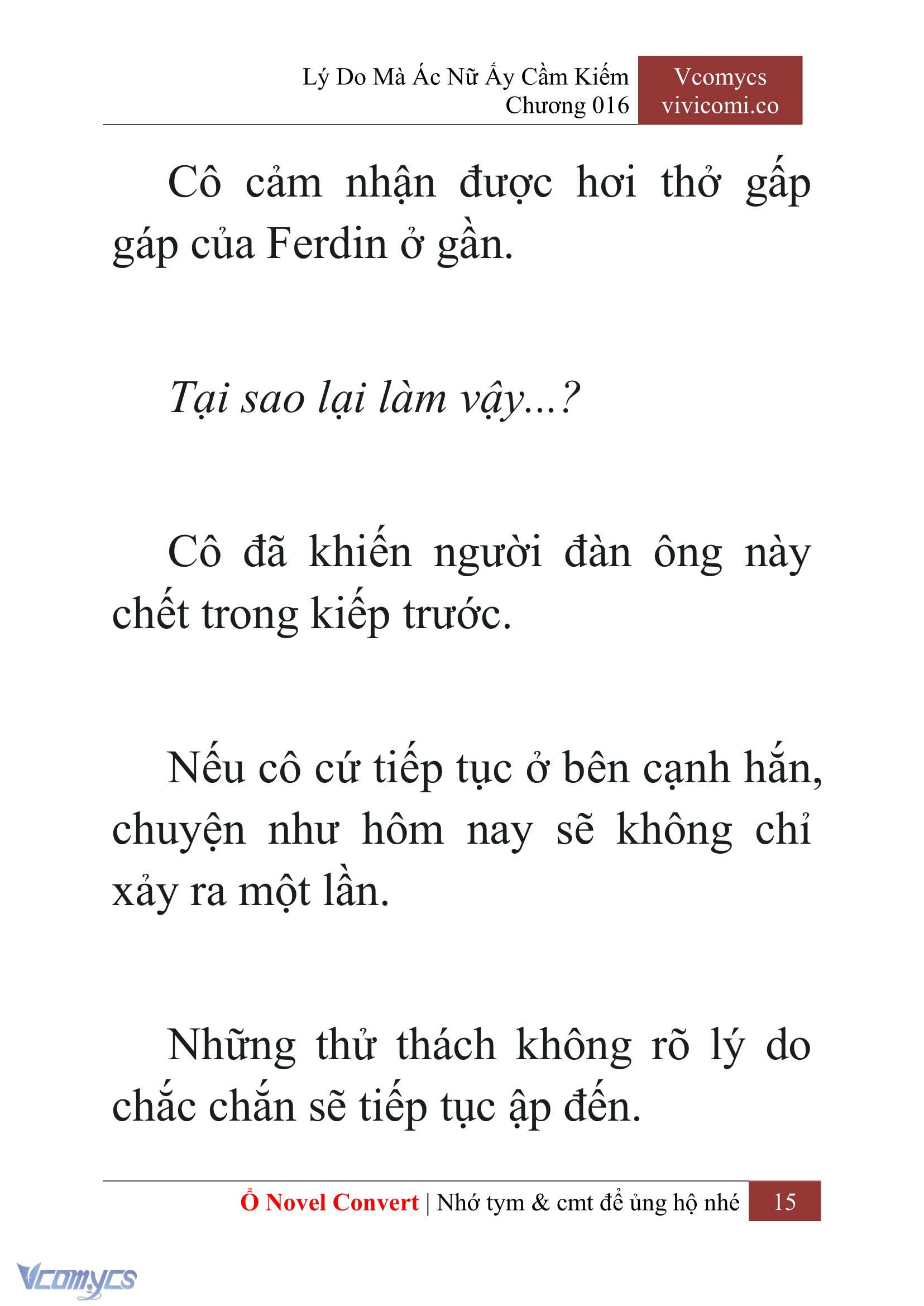 [Novel] Lý Do Mà Ác Nữ Ấy Cầm Kiếm Chap 16 - Trang 2