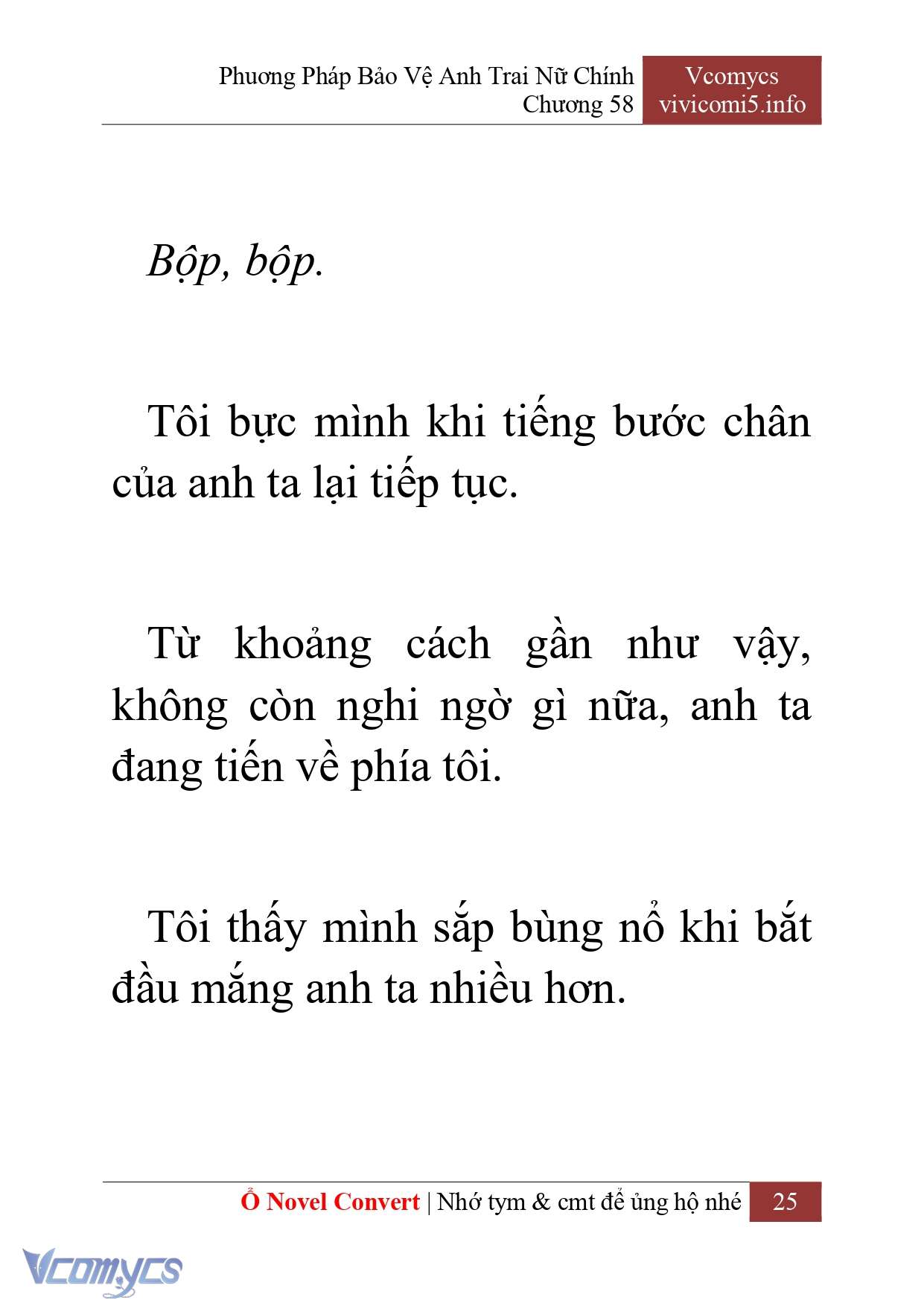 [Novel] Phương Pháp Bảo Vệ Anh Trai Nữ Chính Chap 58 - Trang 2