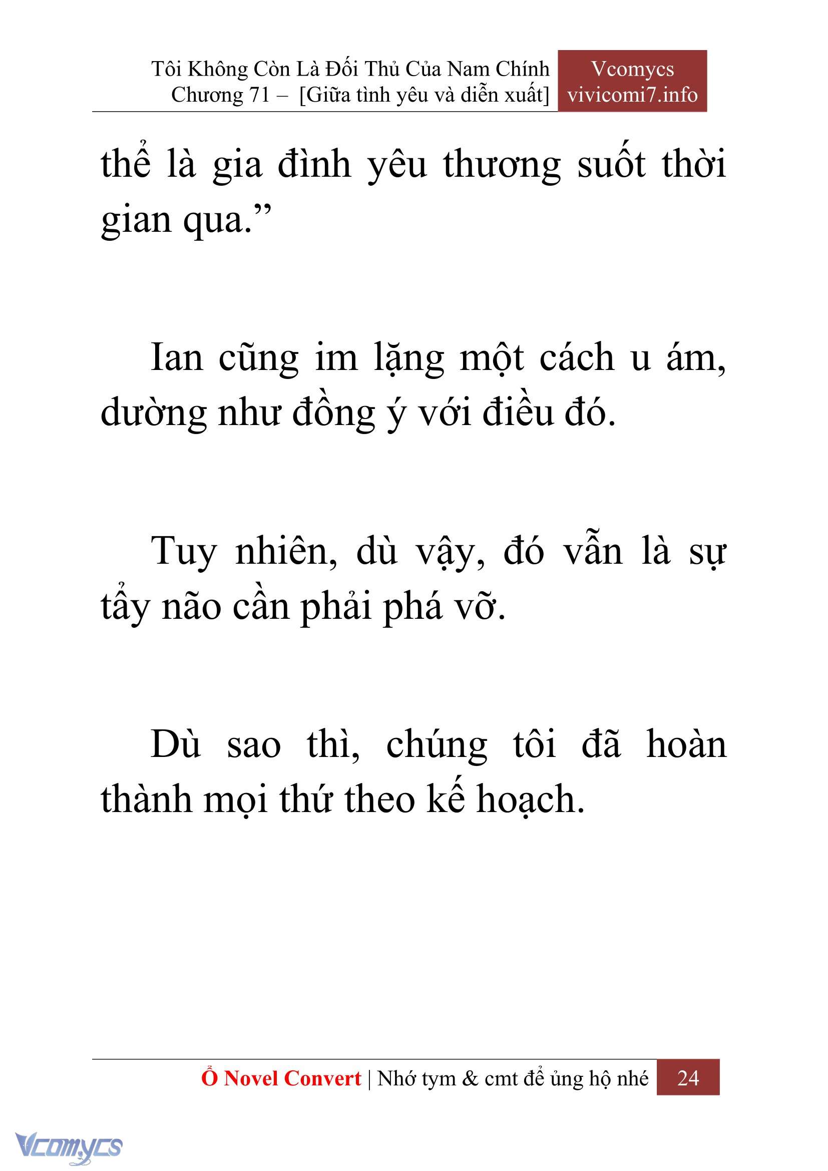 [Novel] Tôi Không Còn Là Đối Thủ Của Nam Chính Chap 71 - Trang 2