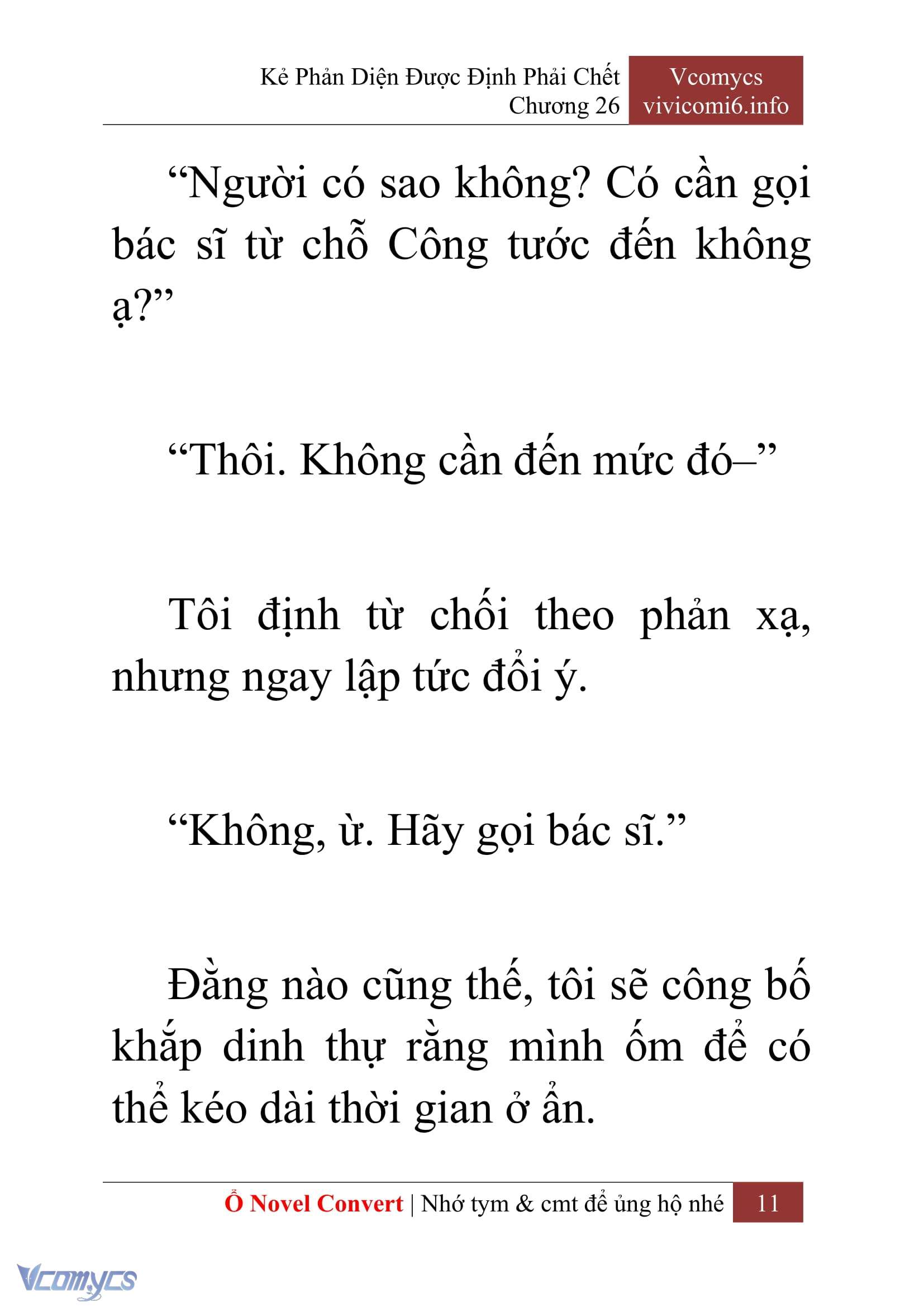 [Novel] Kẻ Phản Diện Được Định Phải Chết Chap 26 - Trang 2