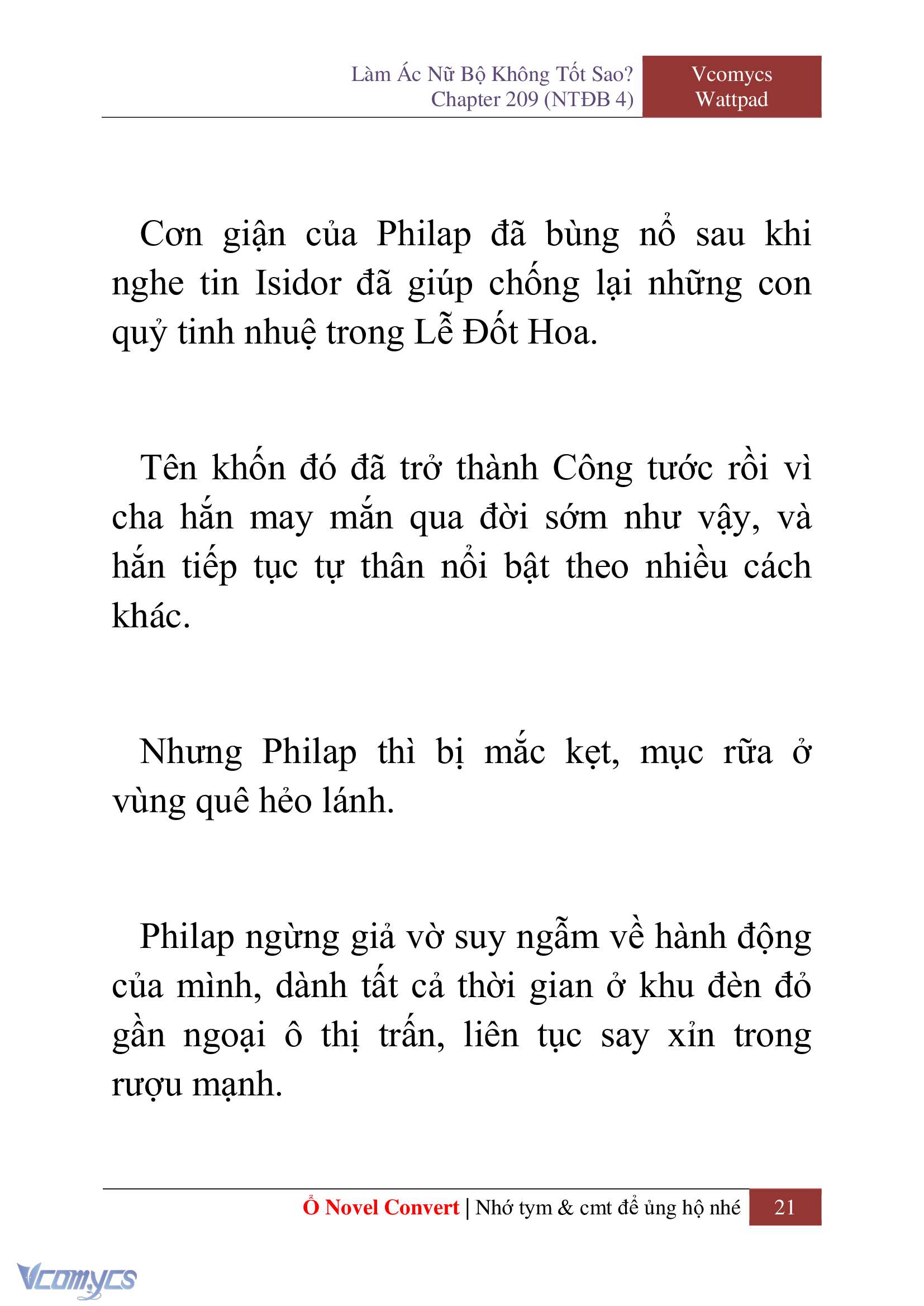 [Novel] Làm Ác Nữ Bộ Không Tốt Sao? Chap 209 - Trang 2