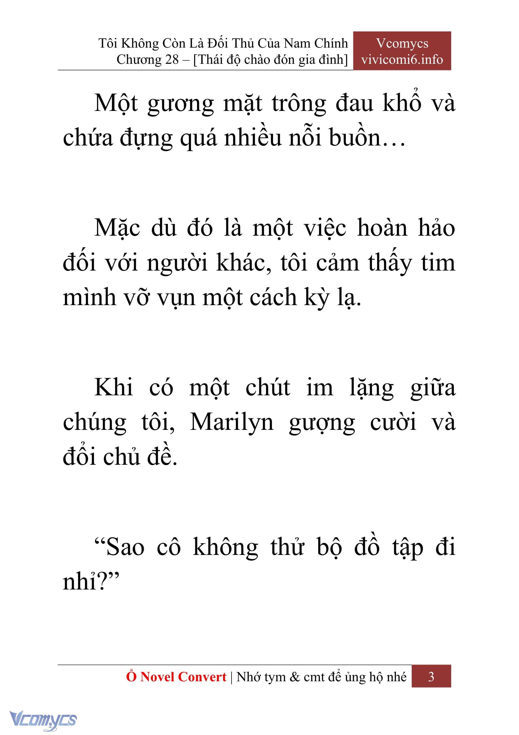 [Novel] Tôi Không Còn Là Đối Thủ Của Nam Chính Chap 28 - Trang 2