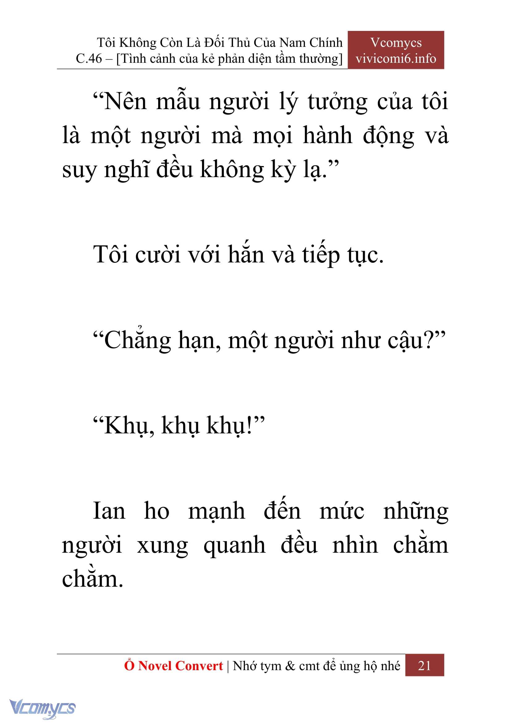 [Novel] Tôi Không Còn Là Đối Thủ Của Nam Chính Chap 46 - Trang 2