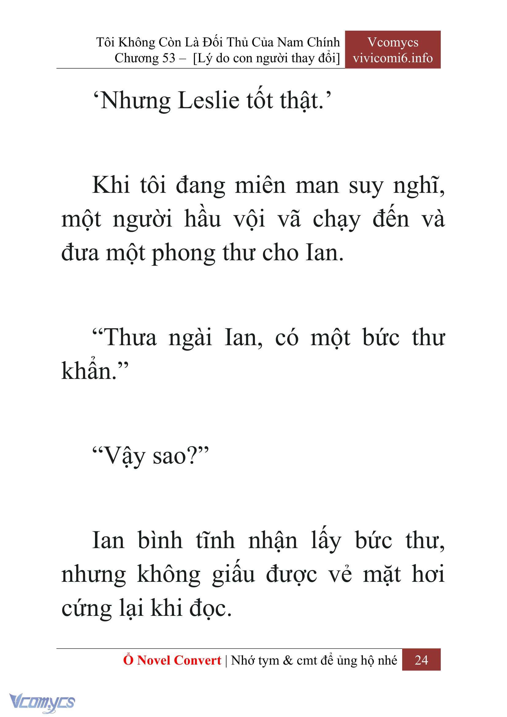 [Novel] Tôi Không Còn Là Đối Thủ Của Nam Chính Chap 53 - Trang 2