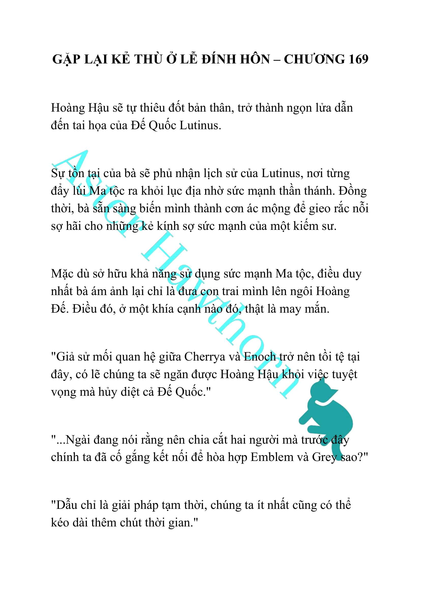 [NOVEL] Gặp Lại Kẻ Thù Ở Lễ Đính Hôn Chap 169 - Trang 2