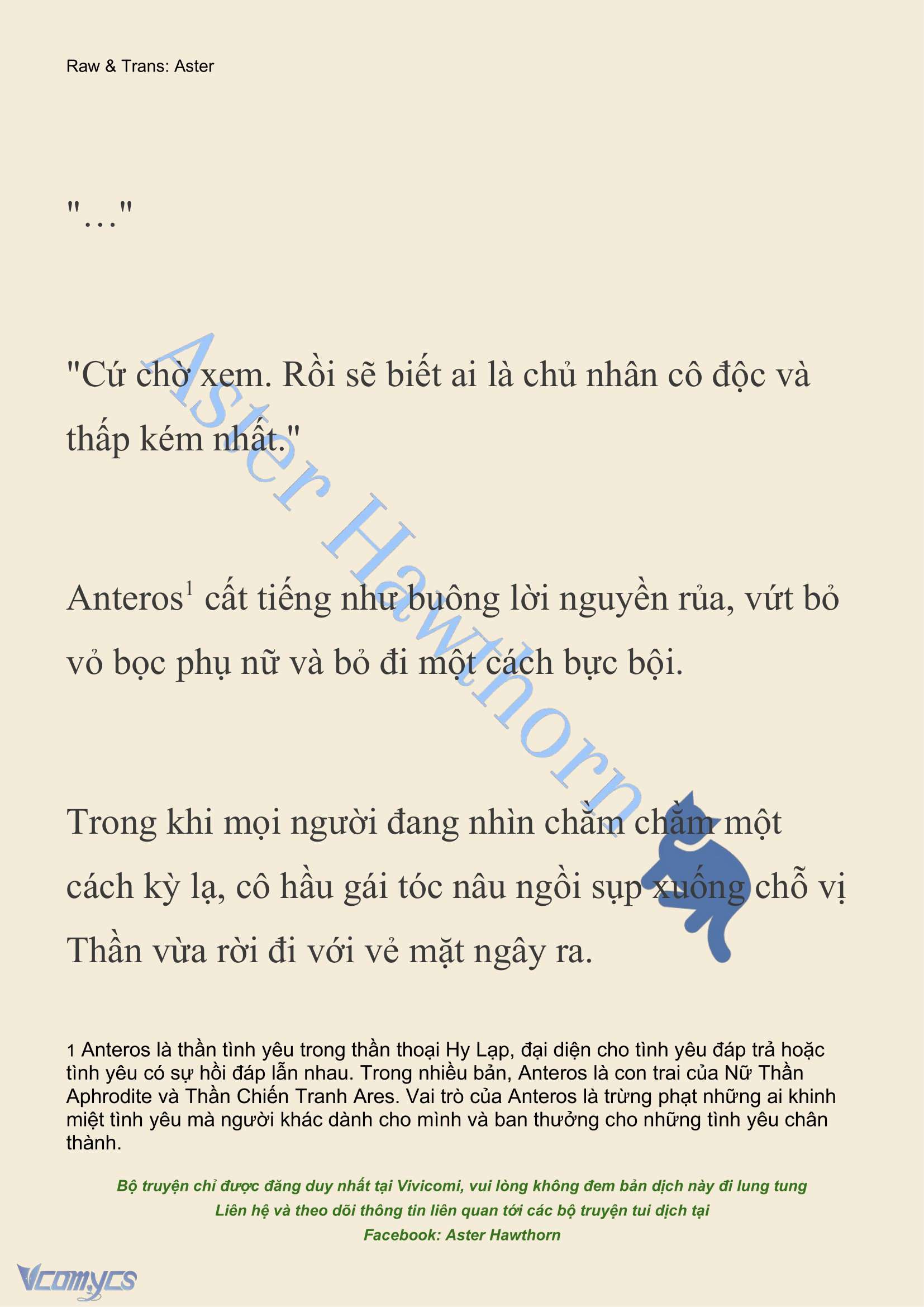 [NOVEL] Dành Cho Các Nữ Thần: Dành cho Psyche Chap 8 - Trang 2