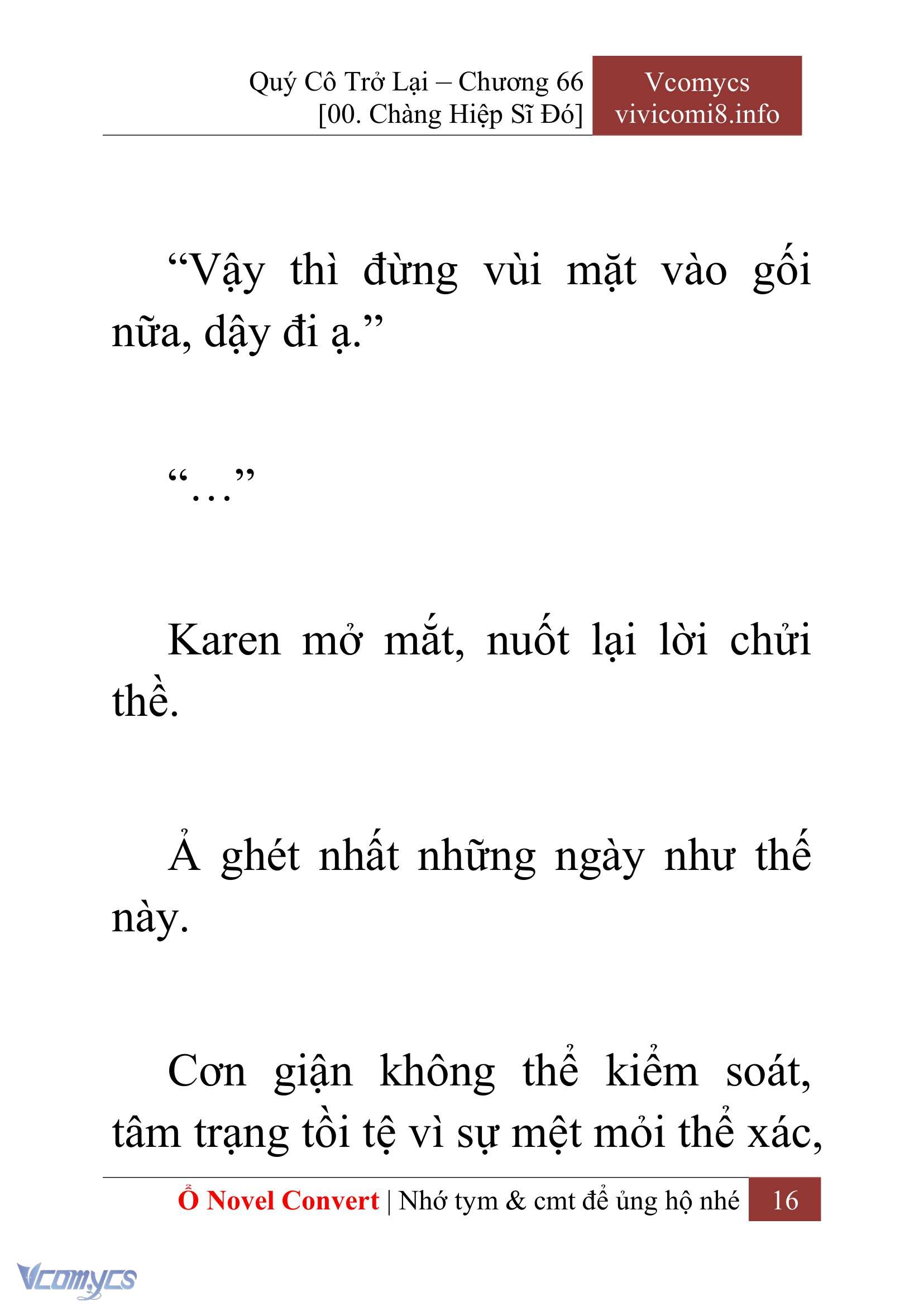 [Novel] Quý Cô Trở Lại Chap 66 - Trang 2