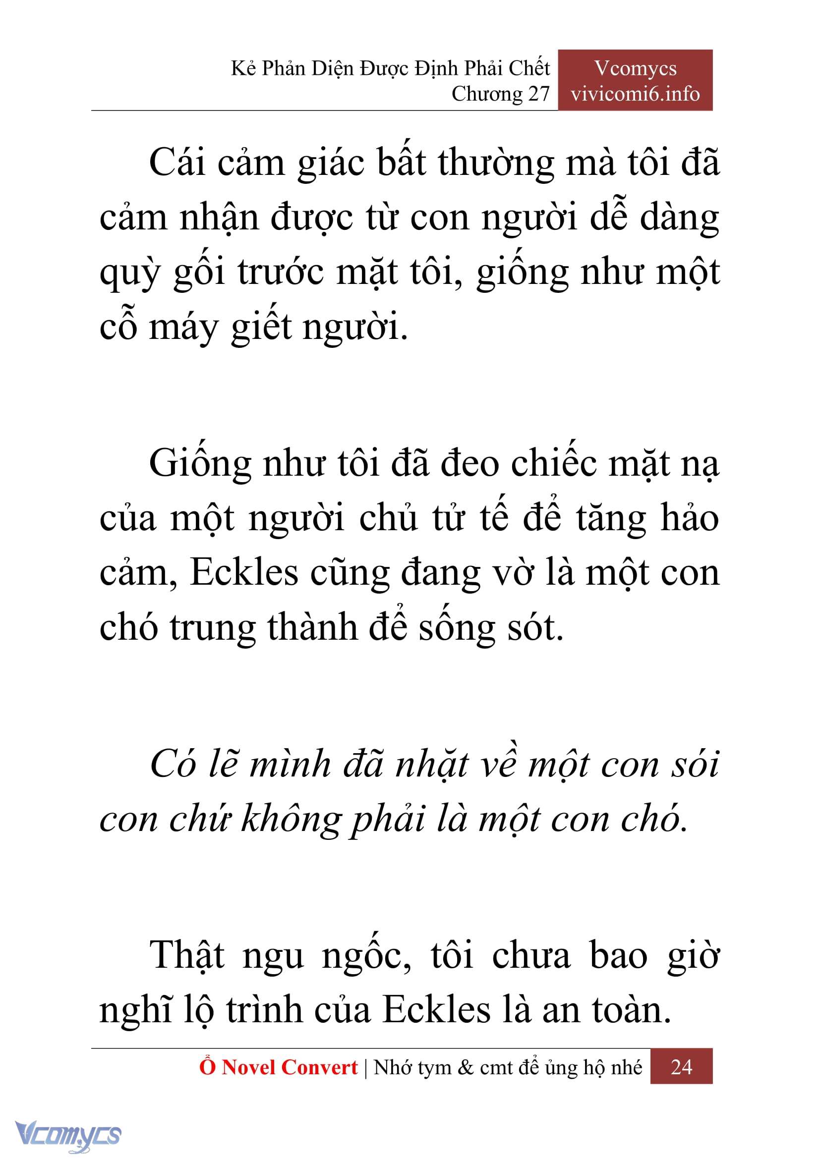 [Novel] Kẻ Phản Diện Được Định Phải Chết Chap 27 - Trang 2