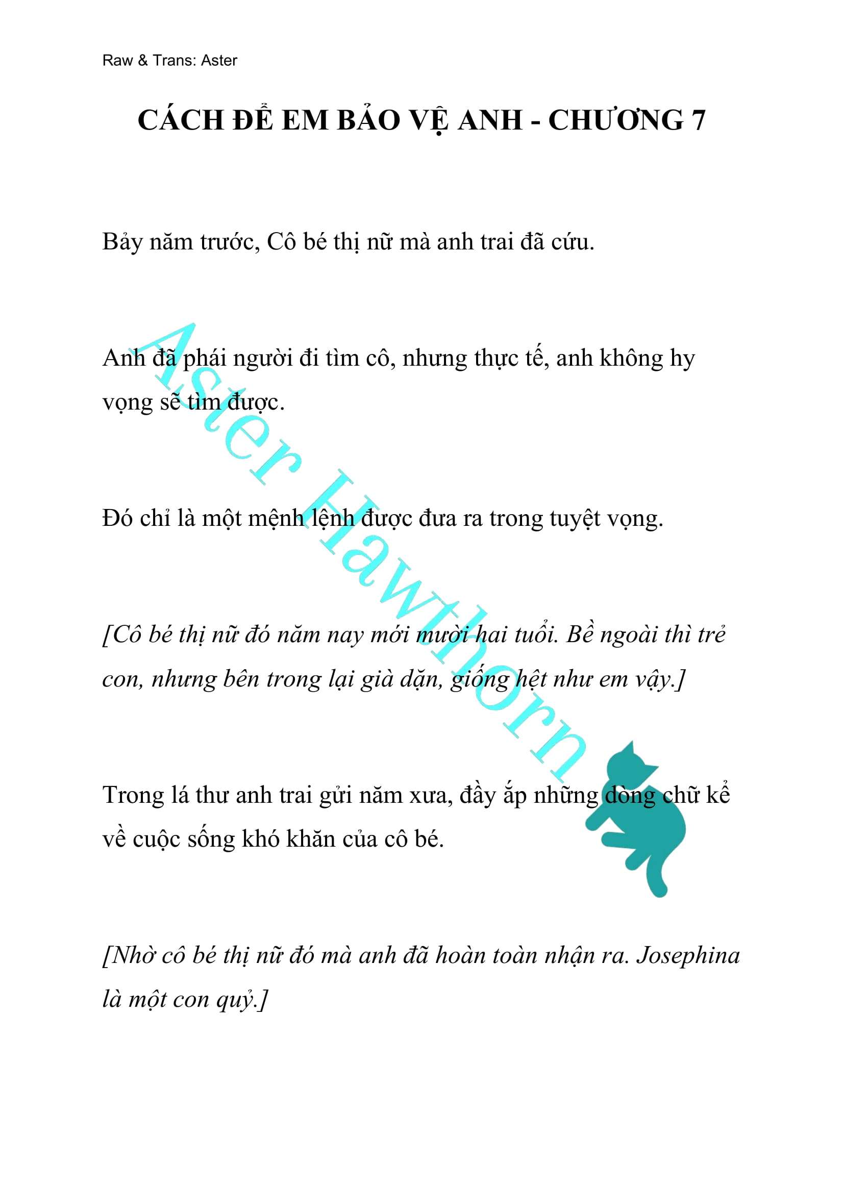 [NOVEL] Cách Để Em Bảo Vệ Anh Chap 7 - Trang 2