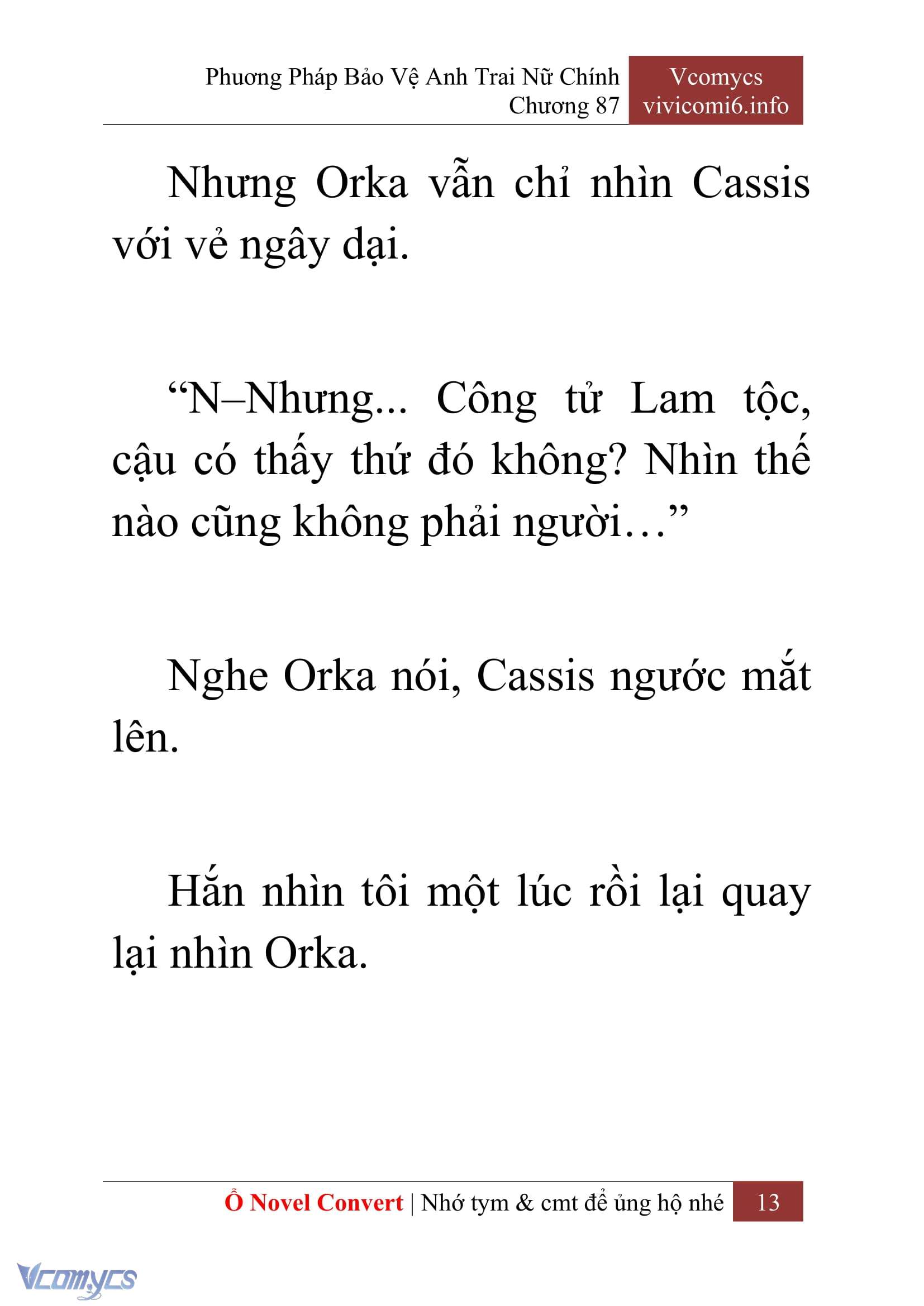 [Novel] Phương Pháp Bảo Vệ Anh Trai Nữ Chính Chap 87 - Trang 2