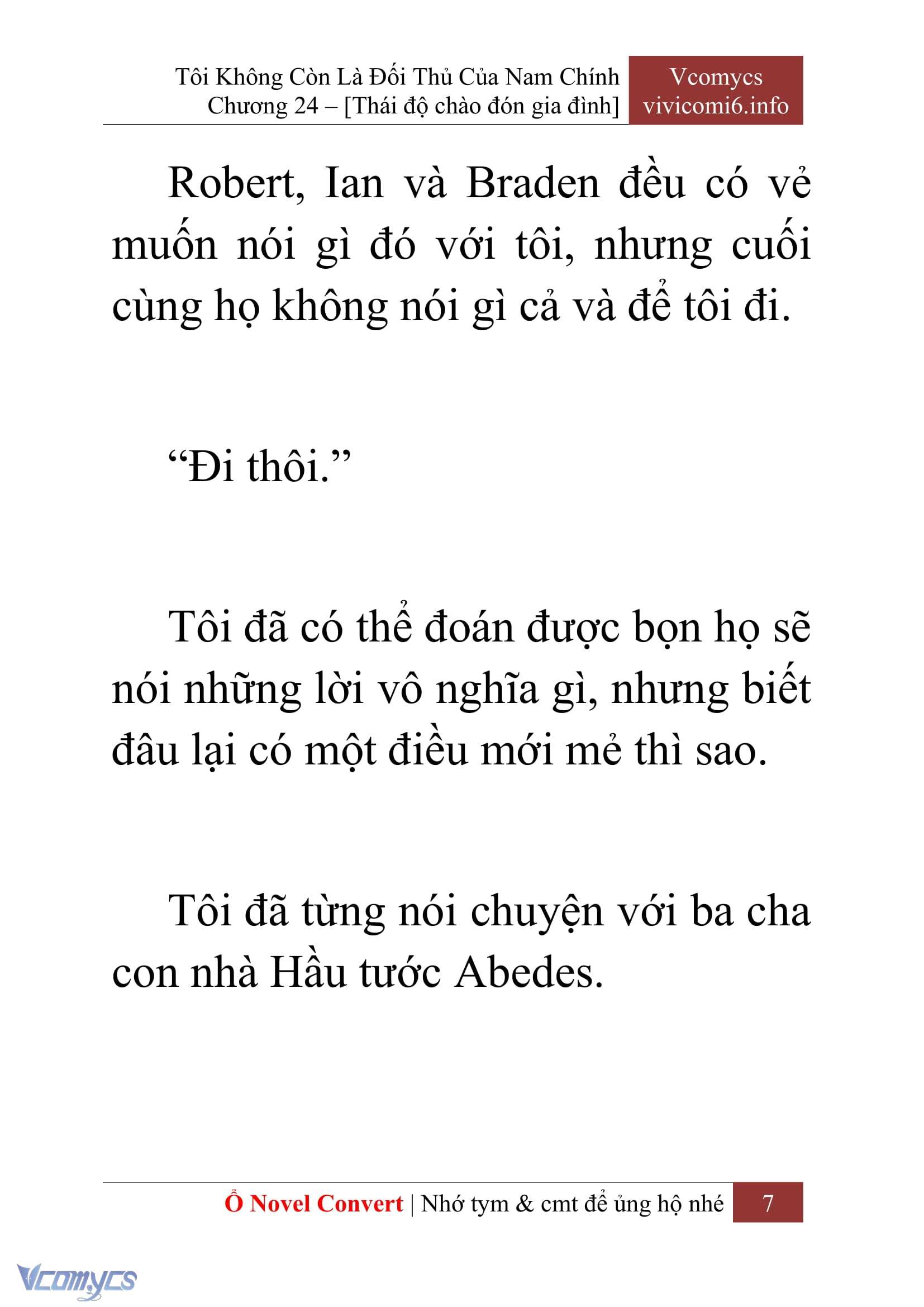 [Novel] Tôi Không Còn Là Đối Thủ Của Nam Chính Chap 24 - Trang 2