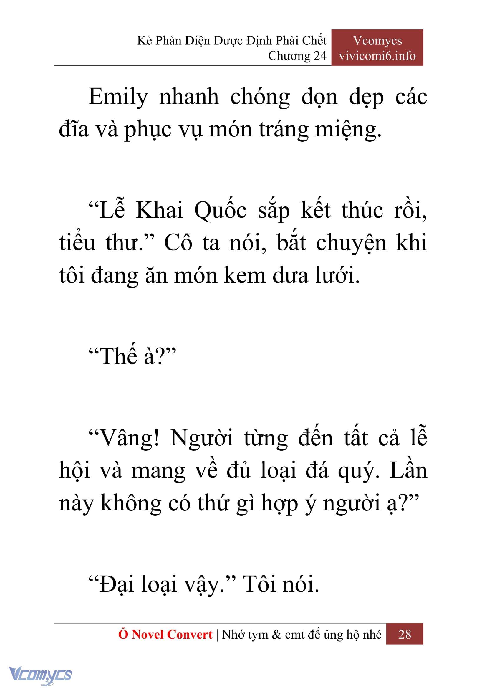 [Novel] Kẻ Phản Diện Được Định Phải Chết Chap 24 - Trang 2