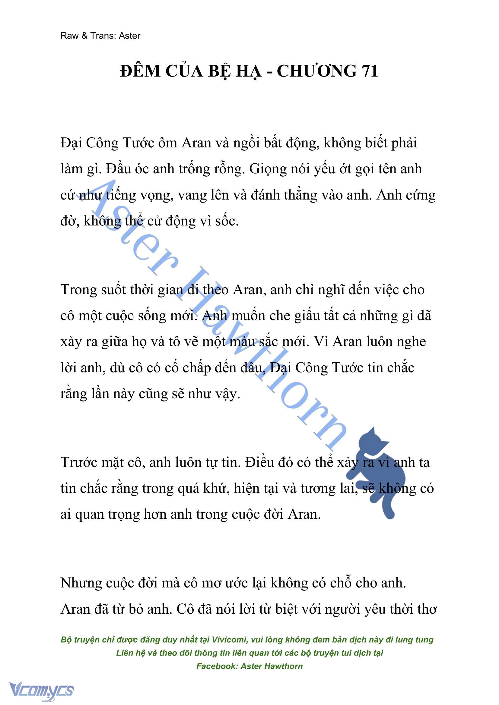 [NOVEL] Đêm Của Bệ Hạ Chap 71 - Next Chap 72