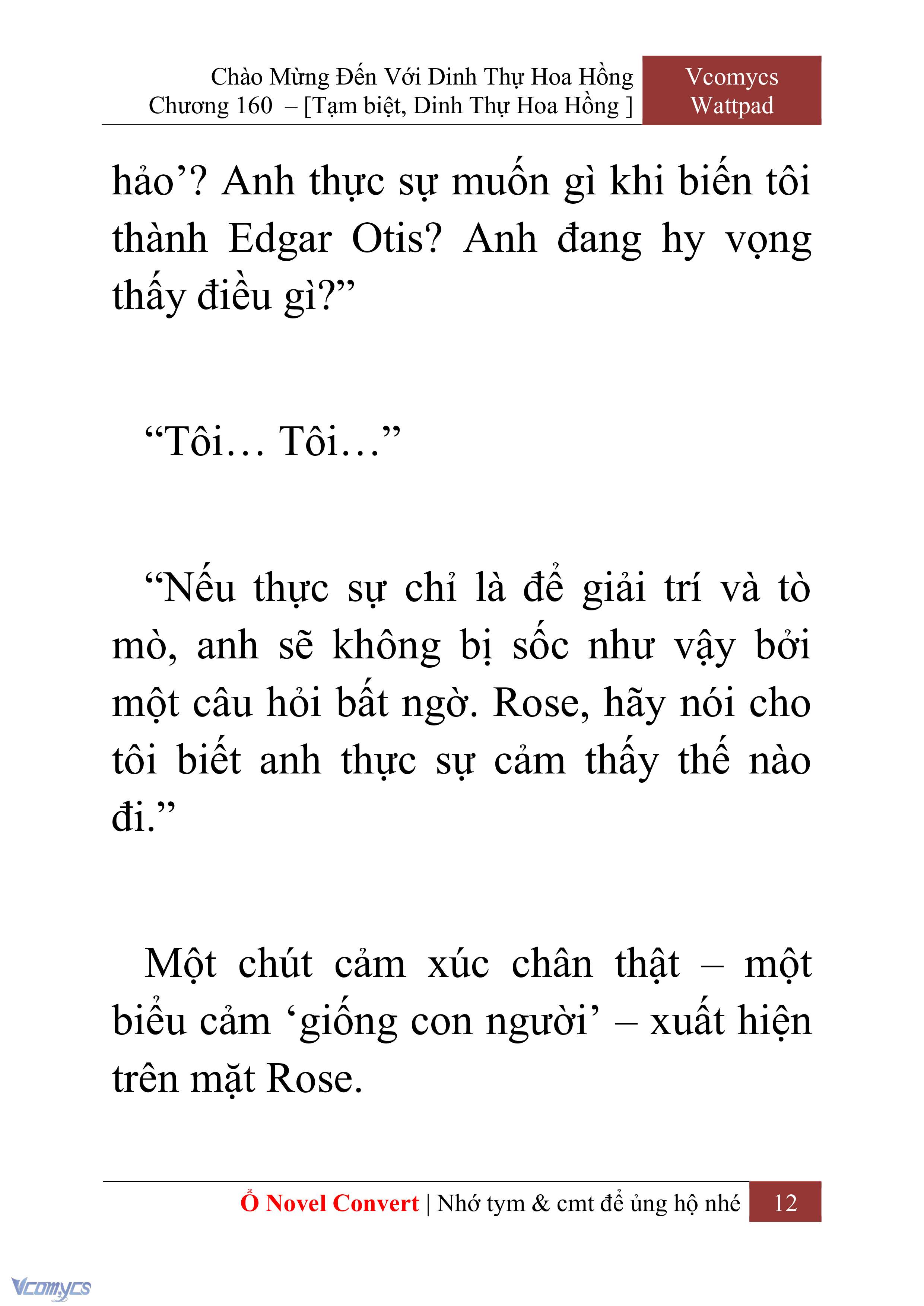 [Novel] Chào Mừng Đến Với Dinh Thự Hoa Hồng Chap 160 - Next Chap 161