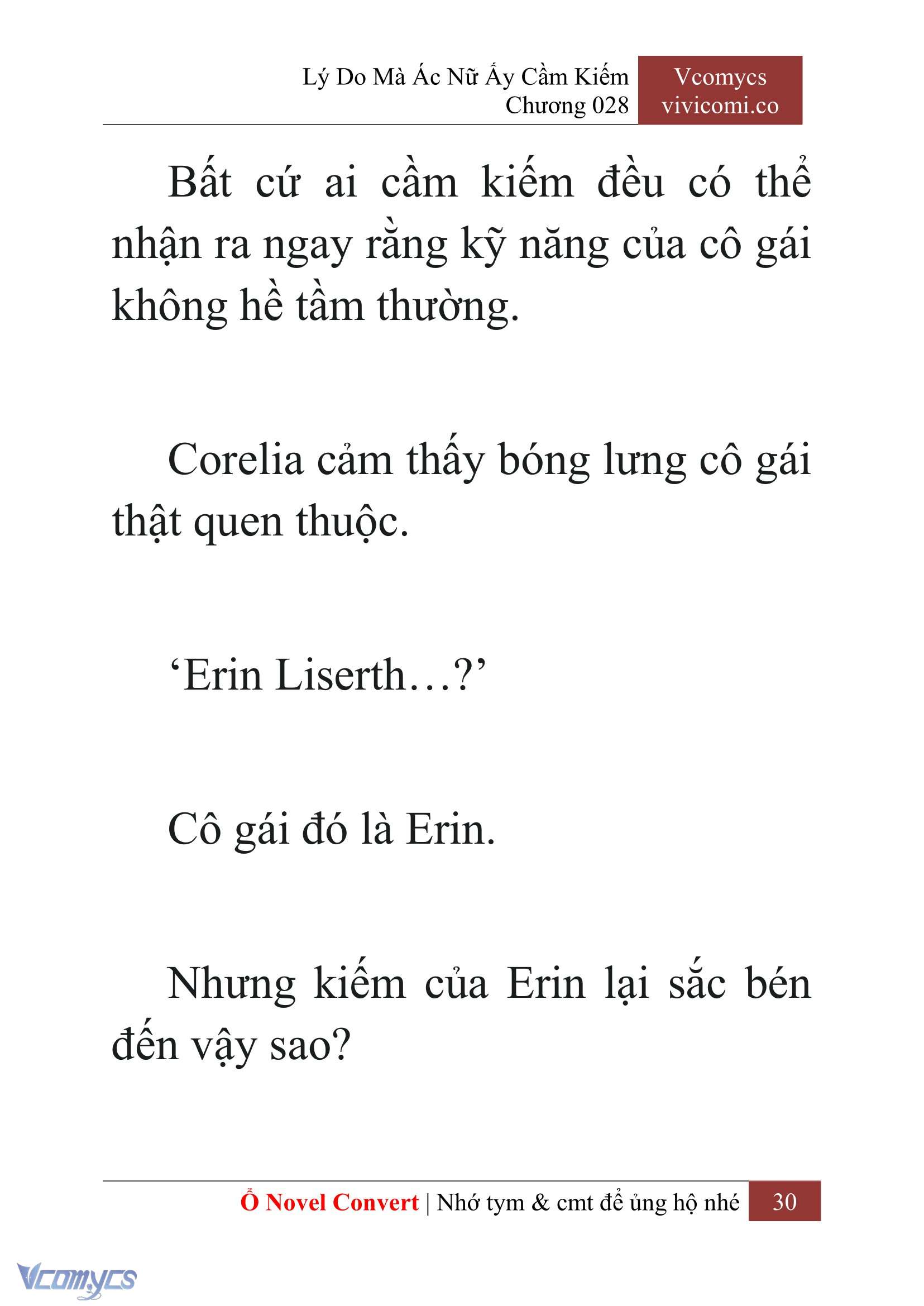 [Novel] Lý Do Mà Ác Nữ Ấy Cầm Kiếm Chap 28 - Trang 2