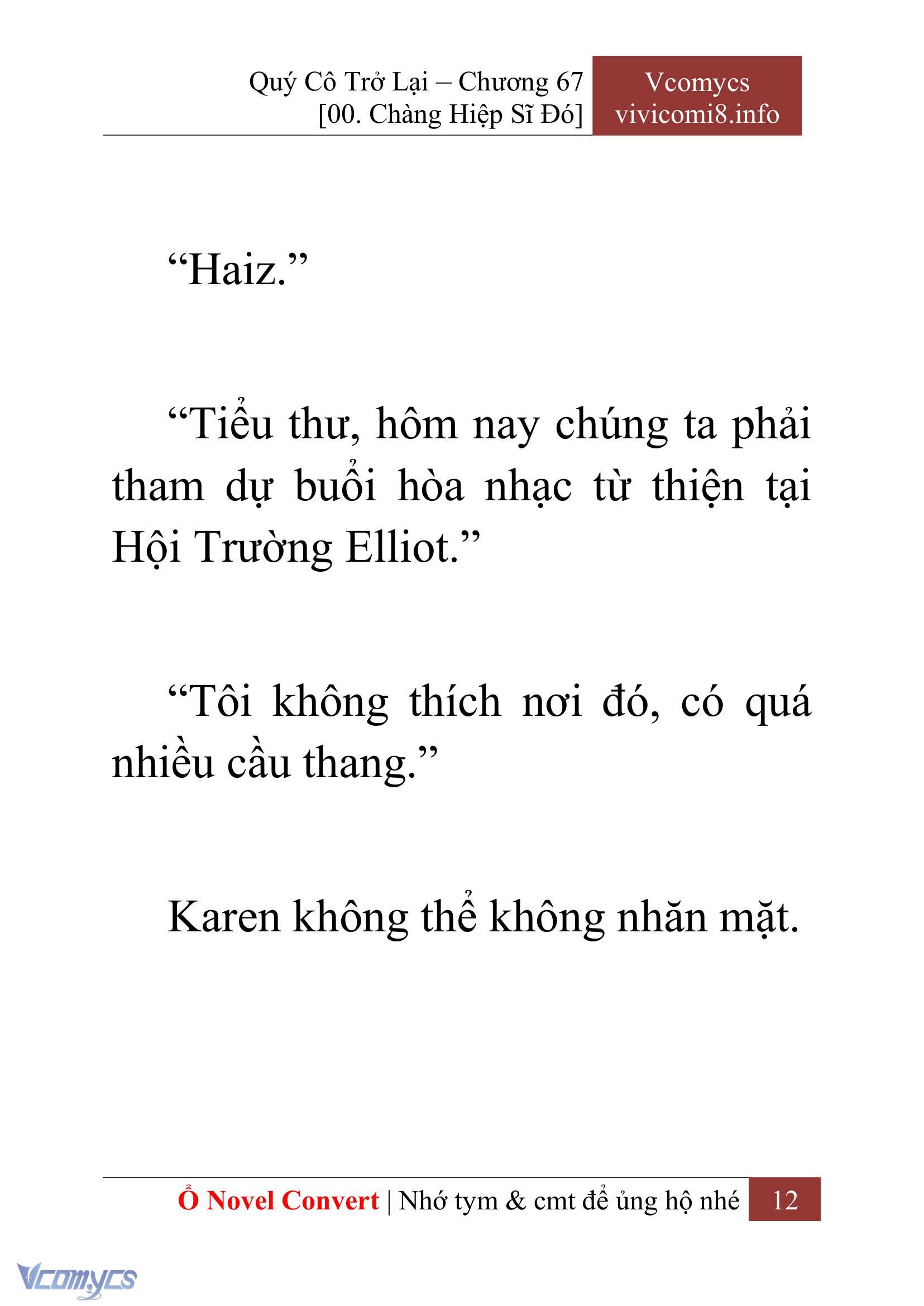 [Novel] Quý Cô Trở Lại Chap 67 - Trang 2