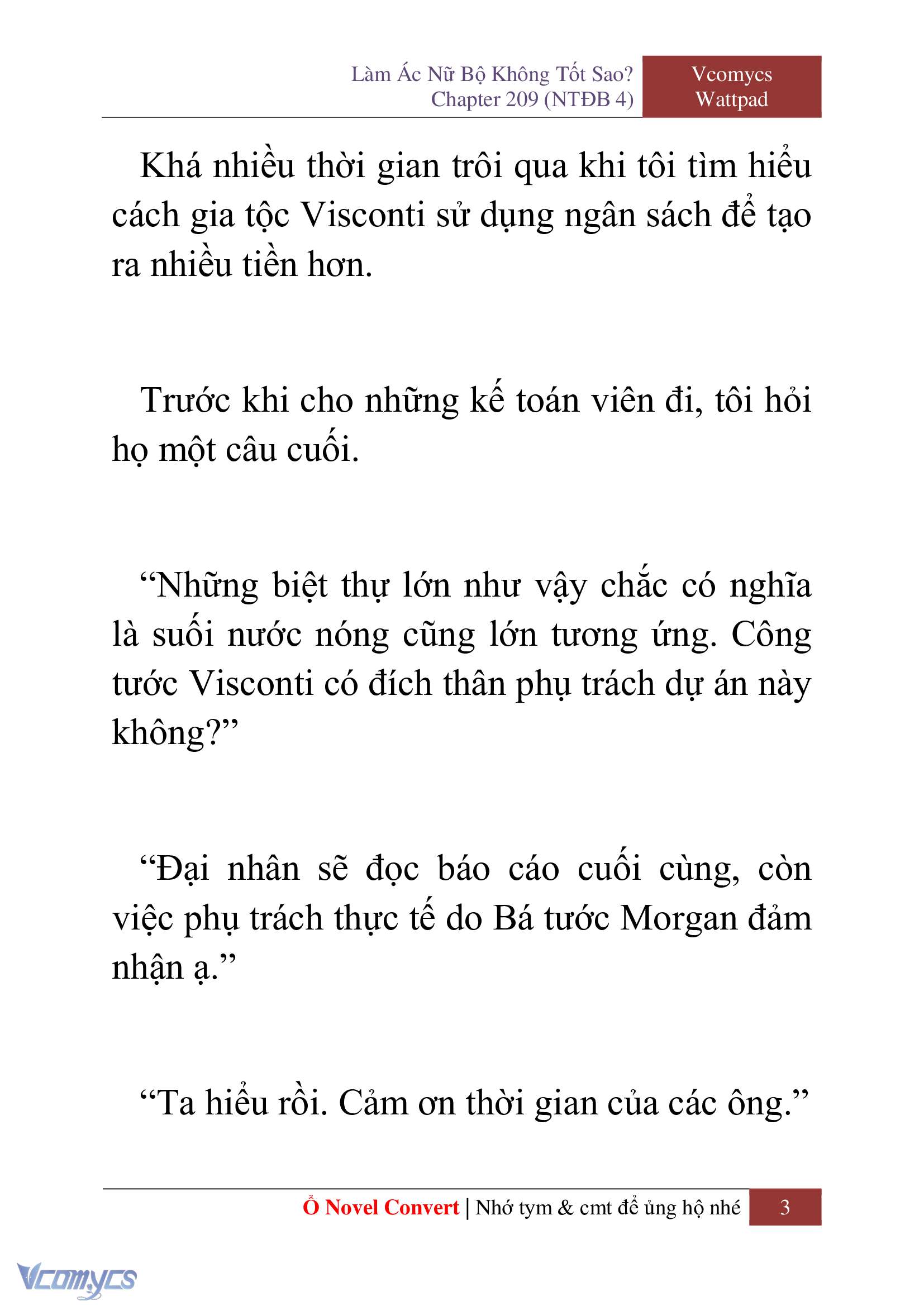 [Novel] Làm Ác Nữ Bộ Không Tốt Sao? Chap 209 - Trang 2
