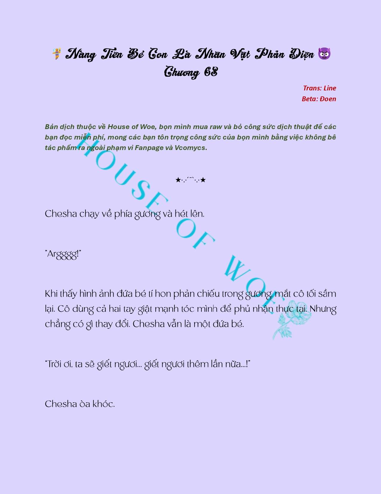 [NOVEL] NÀNG TIÊN BÉ CON LÀ NHÂN VẬT PHẢN DIỆN Chap 68 - Next Chap 69