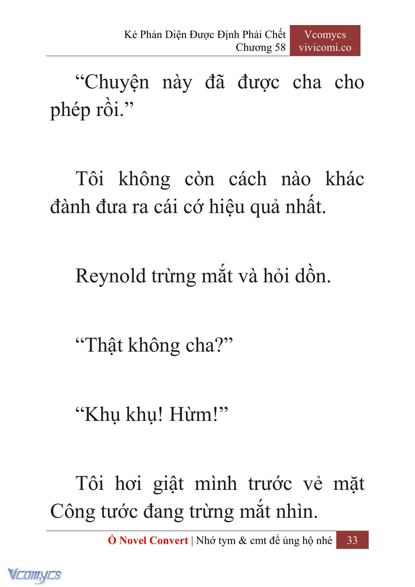 [Novel] Kẻ Phản Diện Được Định Phải Chết Chap 58 - Next Chap 59