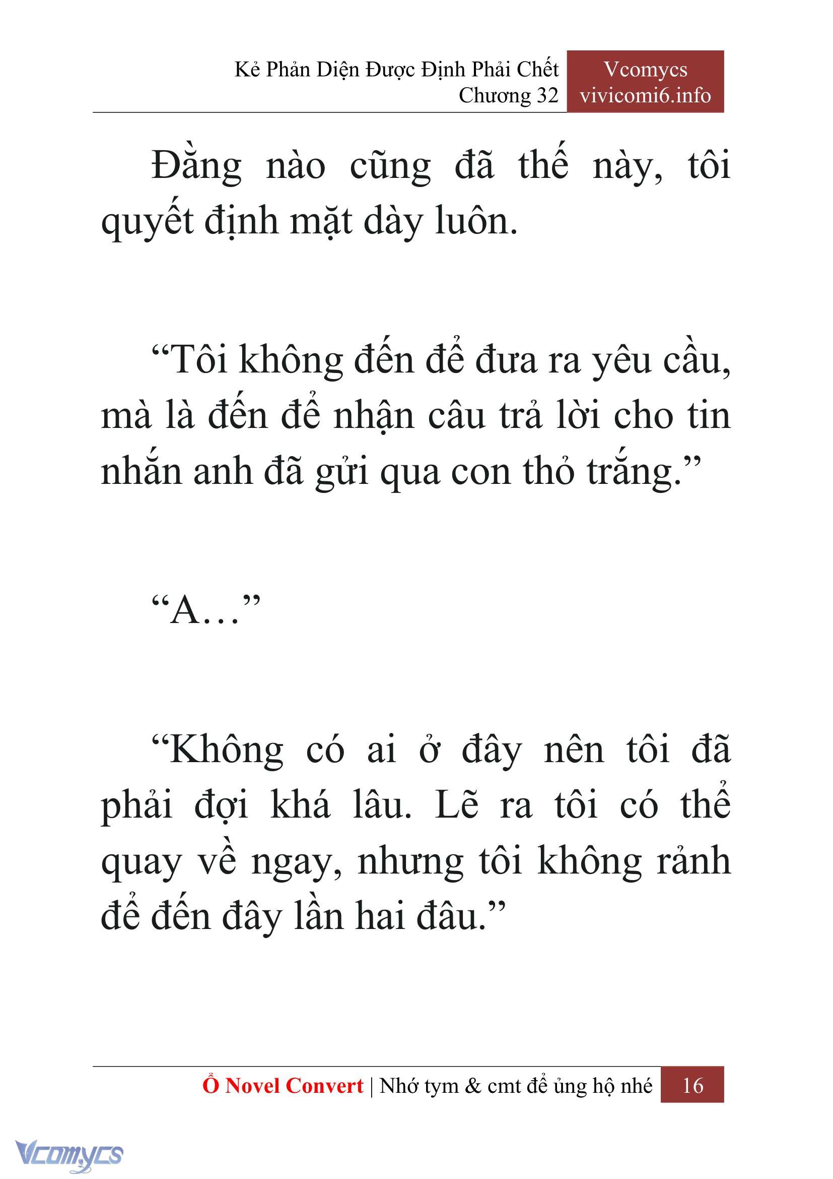 [Novel] Kẻ Phản Diện Được Định Phải Chết Chap 32 - Trang 2