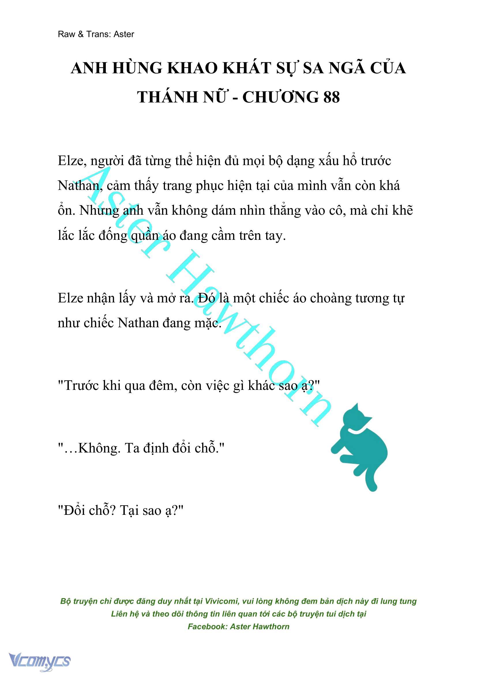 [NOVEL] Anh Hùng Khao Khát Sự Sa Ngã Của Thánh Nữ Chap 88 - Trang 2