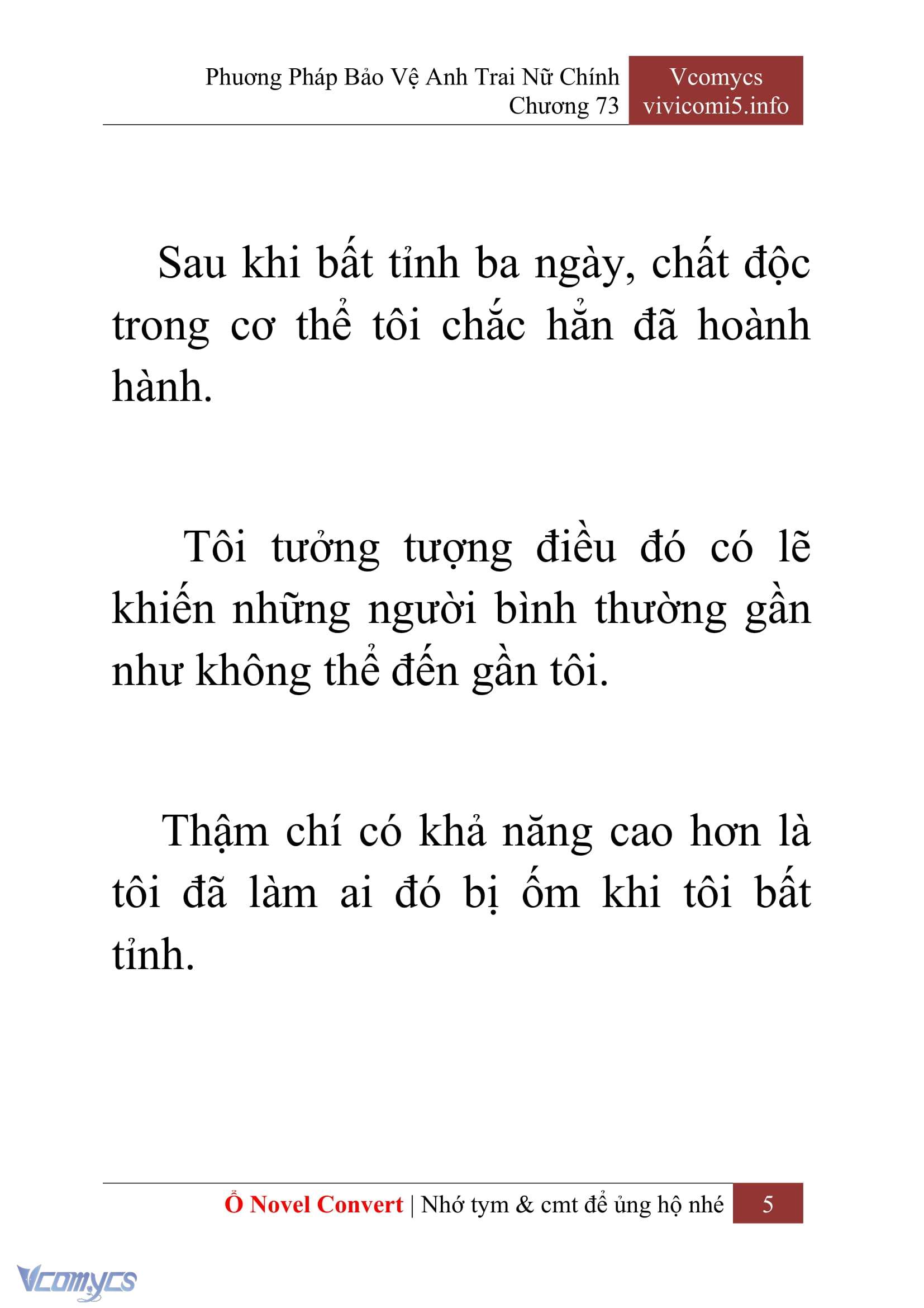 [Novel] Phương Pháp Bảo Vệ Anh Trai Nữ Chính Chap 73 - Trang 2