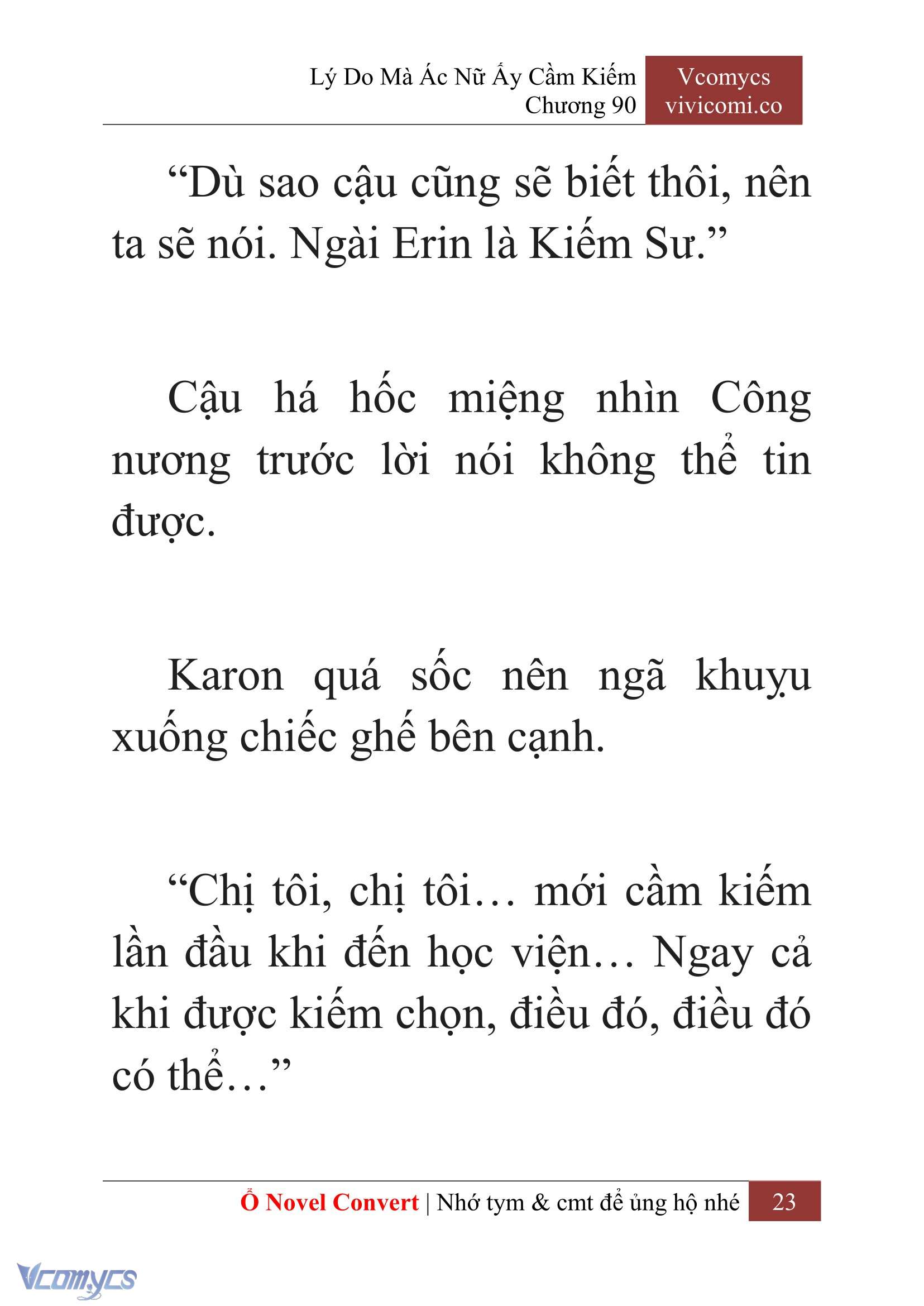 [Novel] Lý Do Mà Ác Nữ Ấy Cầm Kiếm Chap 90 - Trang 2